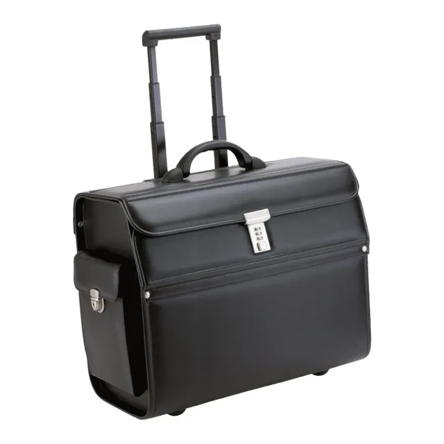 alumaxx-mondo-pilotenkoffer-schwarz-matt-17-zoll-trolley image 1
