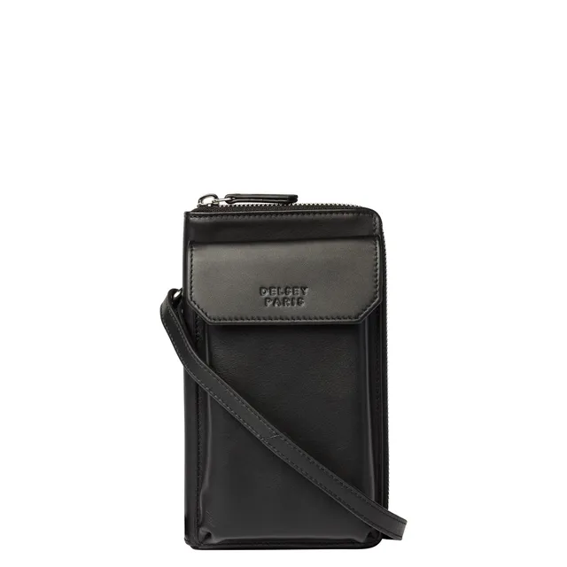 delsey-le-cuir-lisse-geldb-rse-schwarz-leder-2 image 1