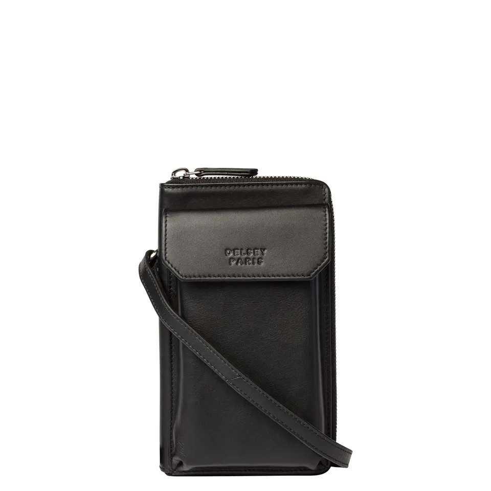 delsey-le-cuir-lisse-geldb-rse-schwarz-leder-2 image 1