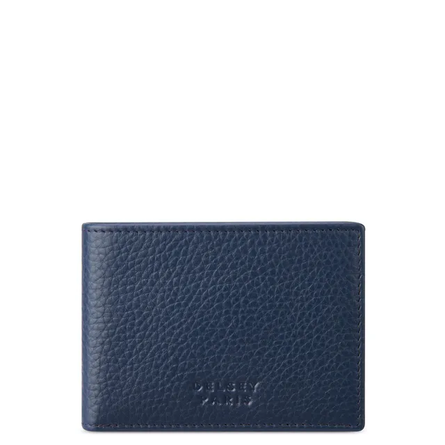delsey-le-cuir-lisse-geldb-rse-navy-leder-premium image 1