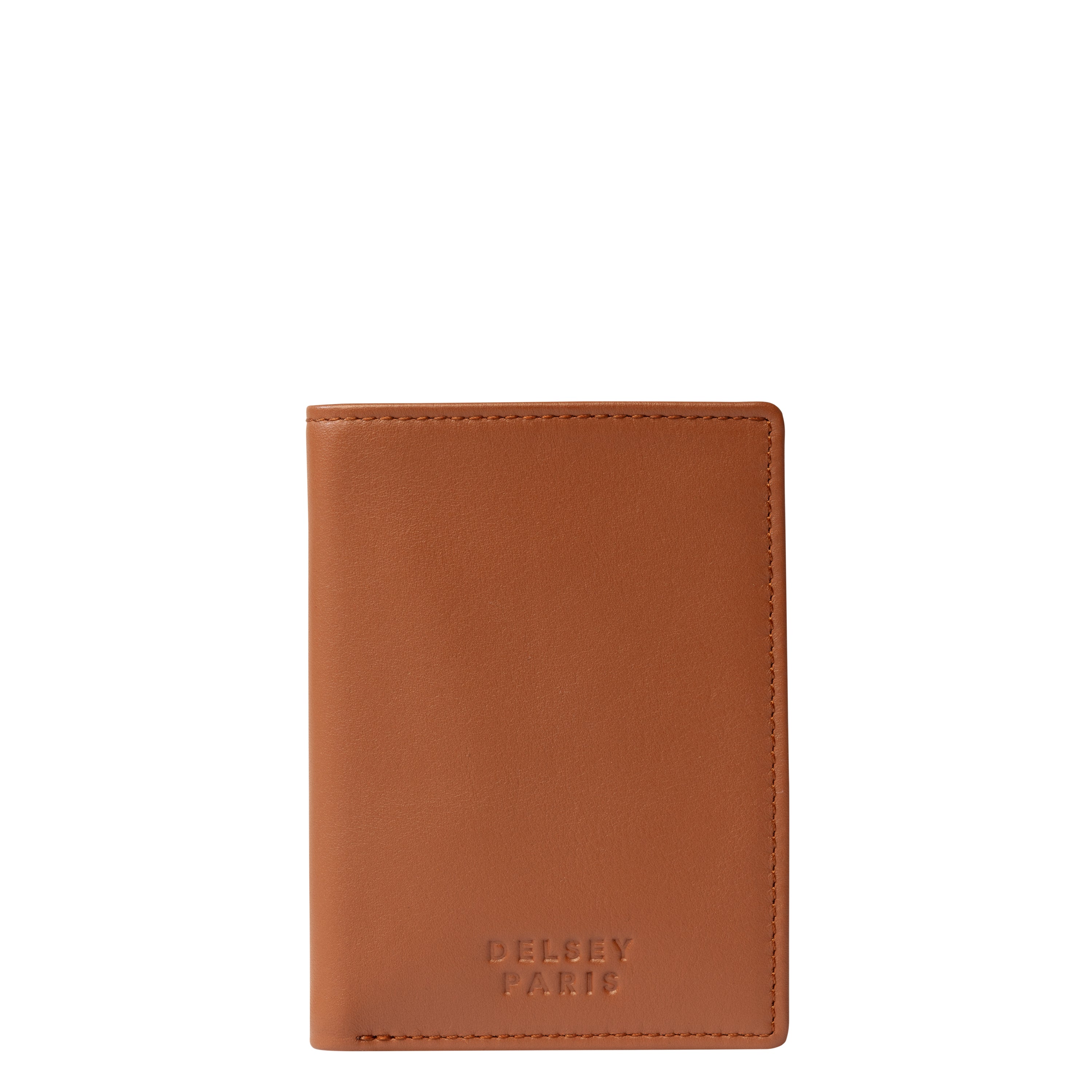 delsey-paris-le-cuir-lisse-geldb-rse-cognac-leder image 1