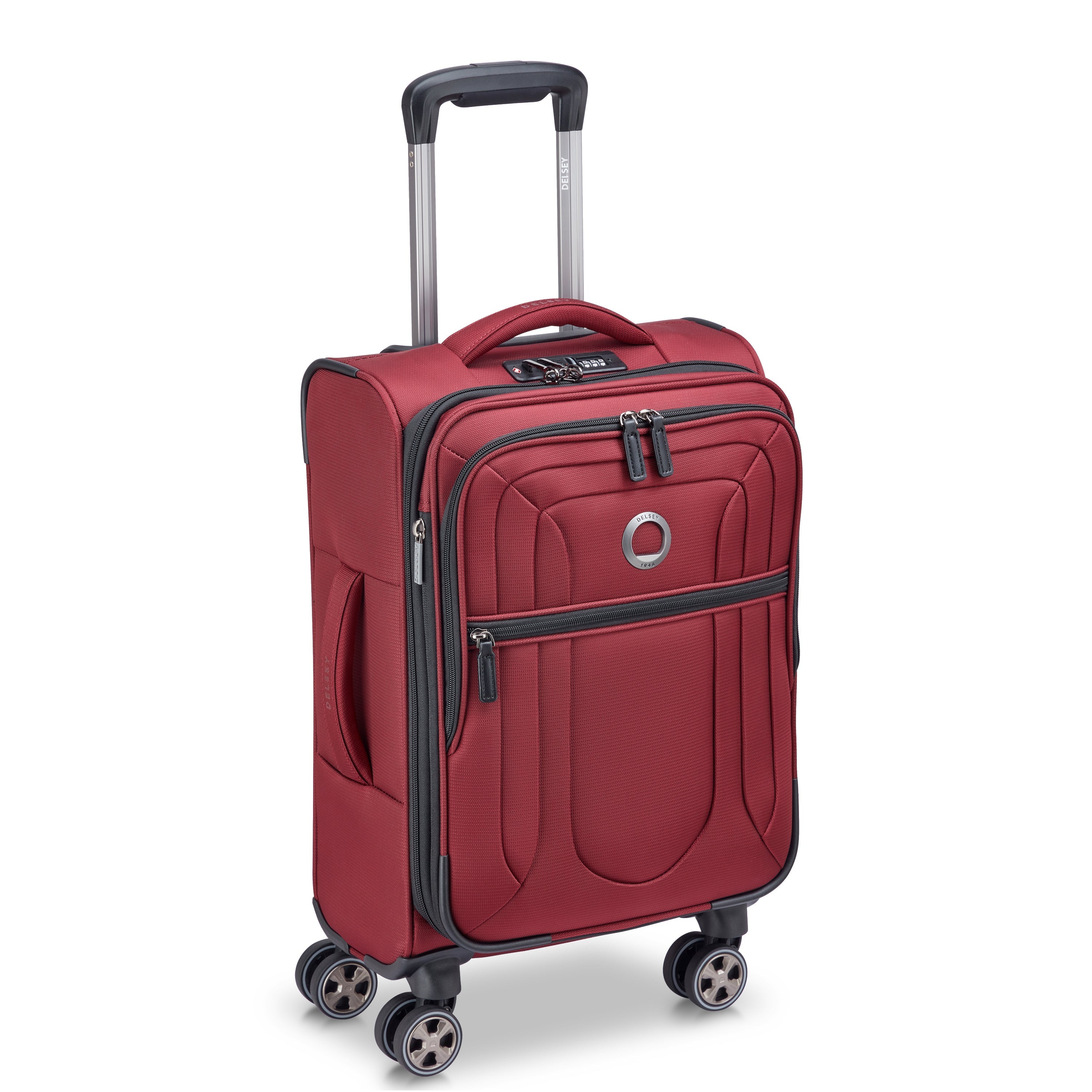 delsey-shadow-dlx-kabinenkoffer-55cm-bordeaux-erweiterbar image 2