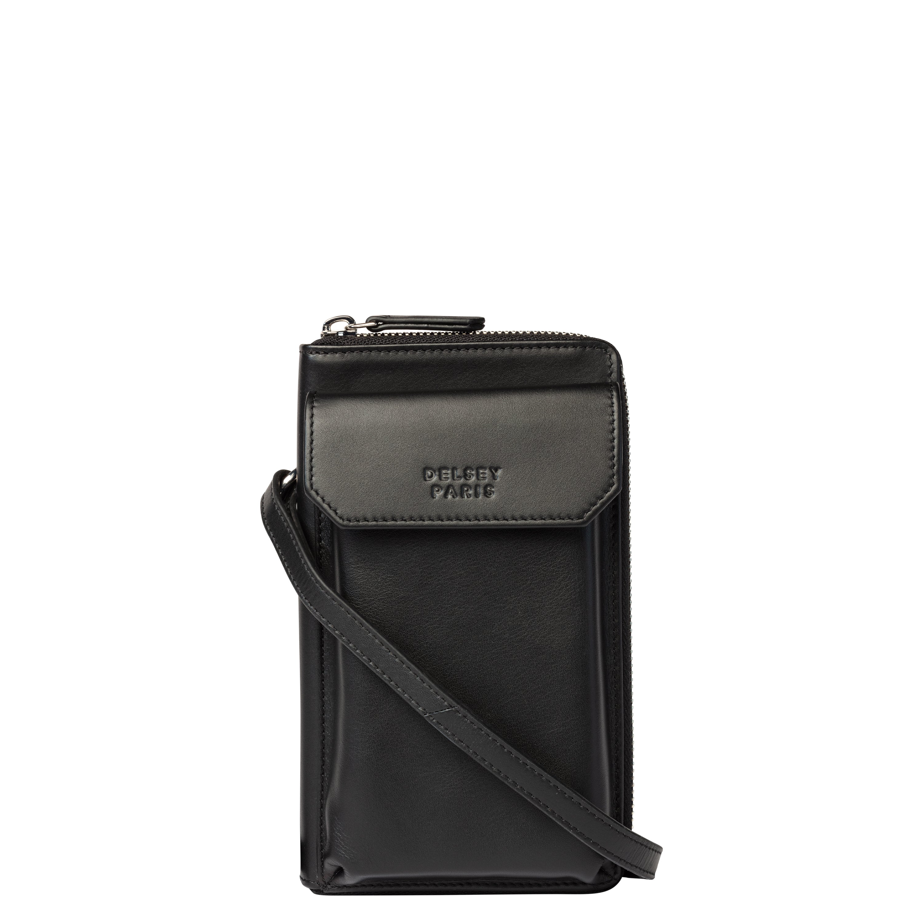 delsey-le-cuir-lisse-geldb-rse-schwarz-leder-2 image 5
