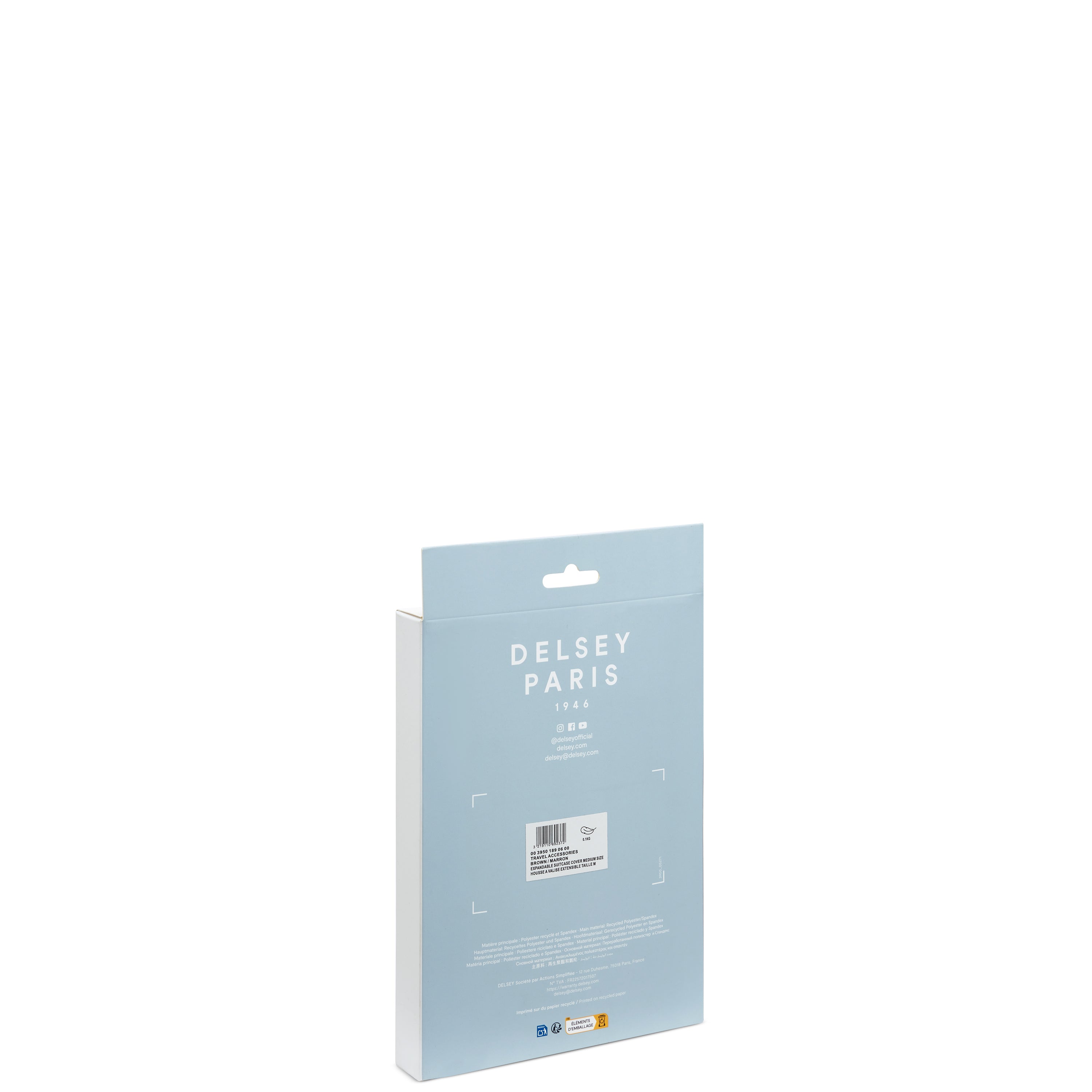 delsey-travel-accessories-kofferh-lle-braun-schutzh-lle-stoff image 3