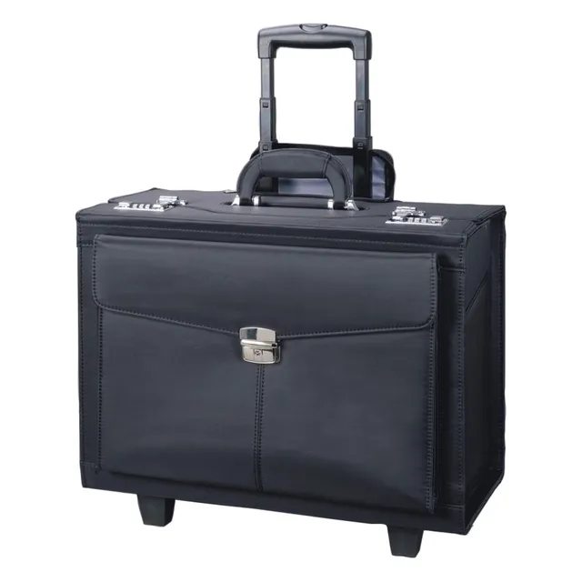 alumaxx-rocca-ii-pilotenkoffer-trolley-schwarz-17-zoll image 1
