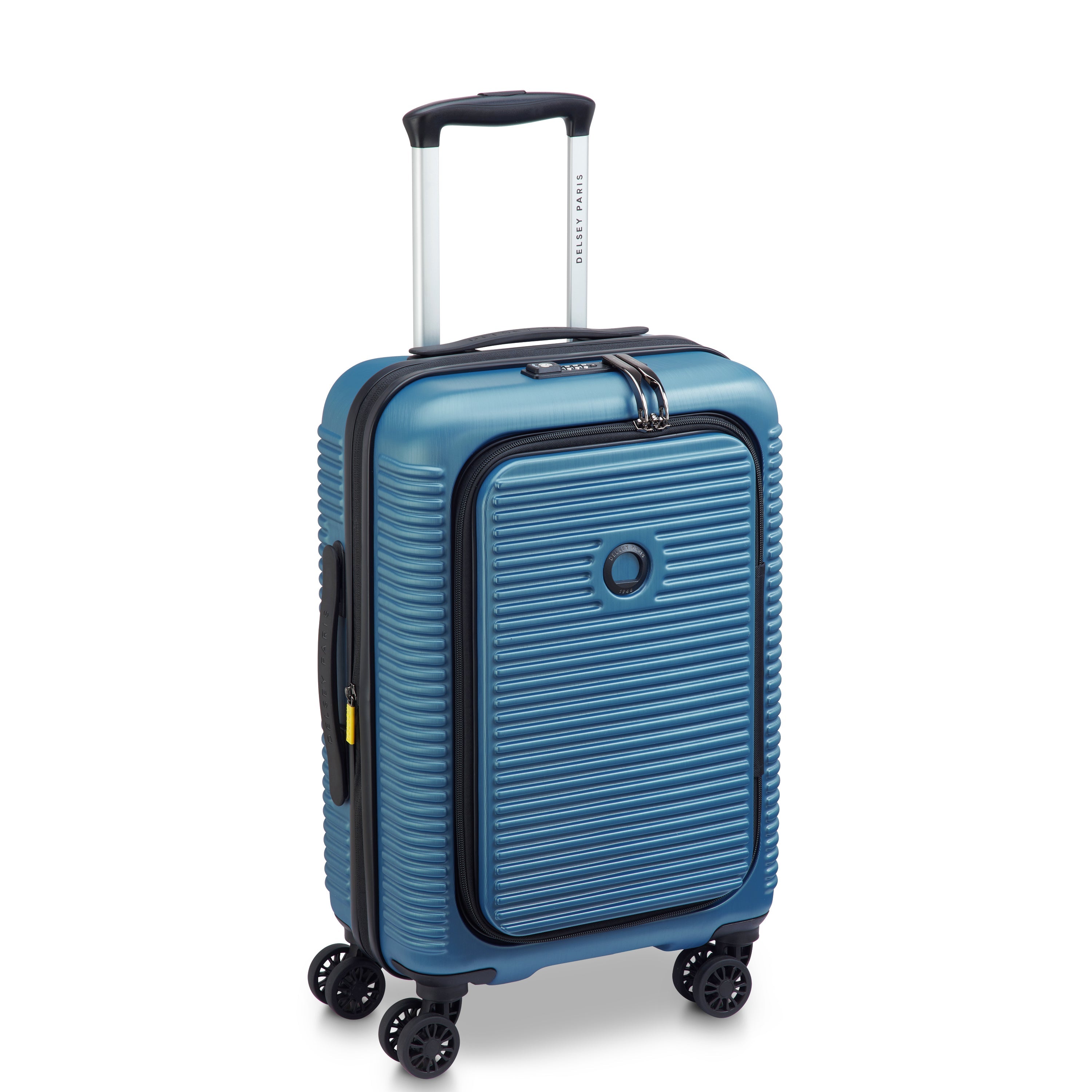 delsey-paris-freestyle-kabinenkoffer-55-cm-blau-erweiterbar image 2