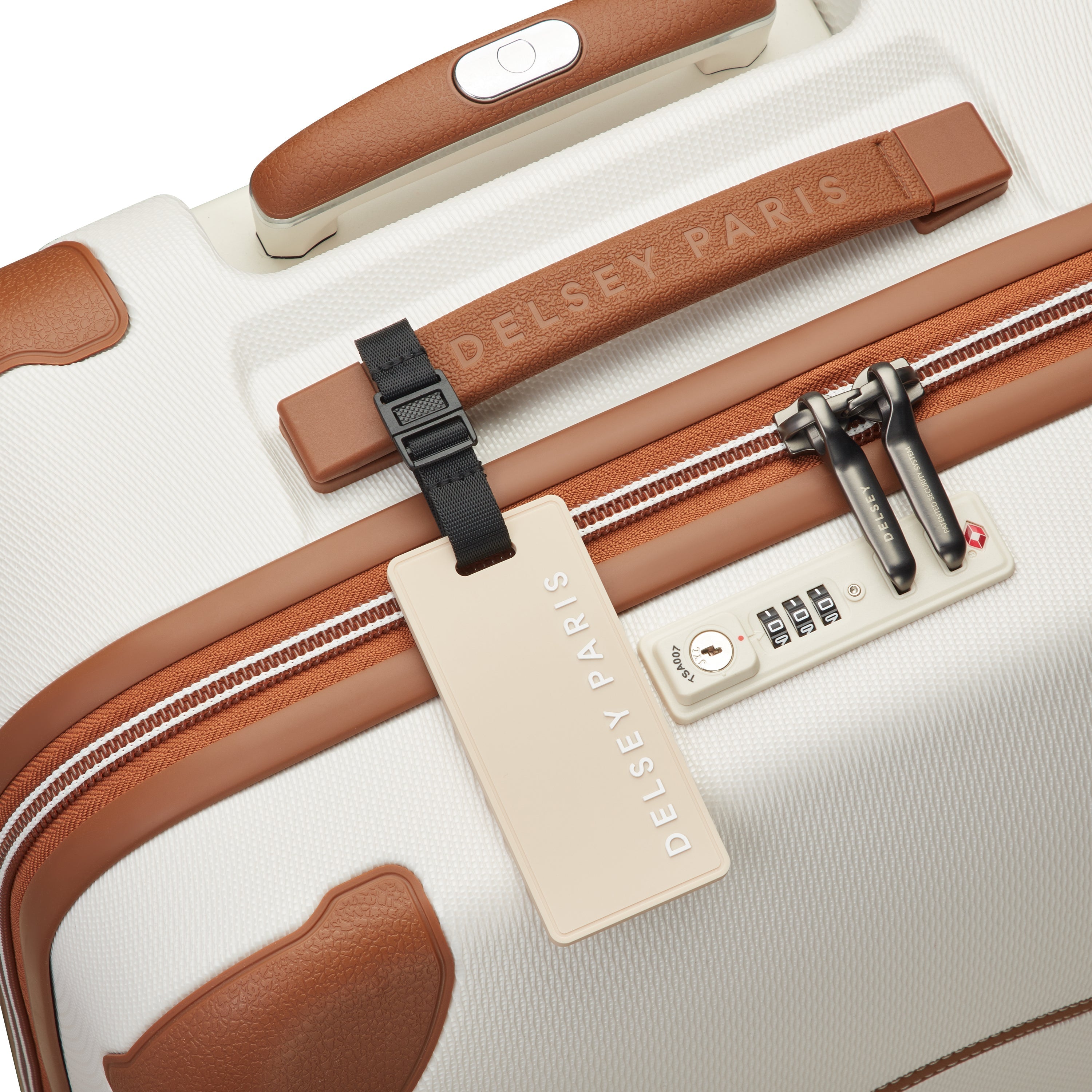 delsey-le-cuir-lisse-kofferanh-nger-beige-leder-adressanh-nger image 3