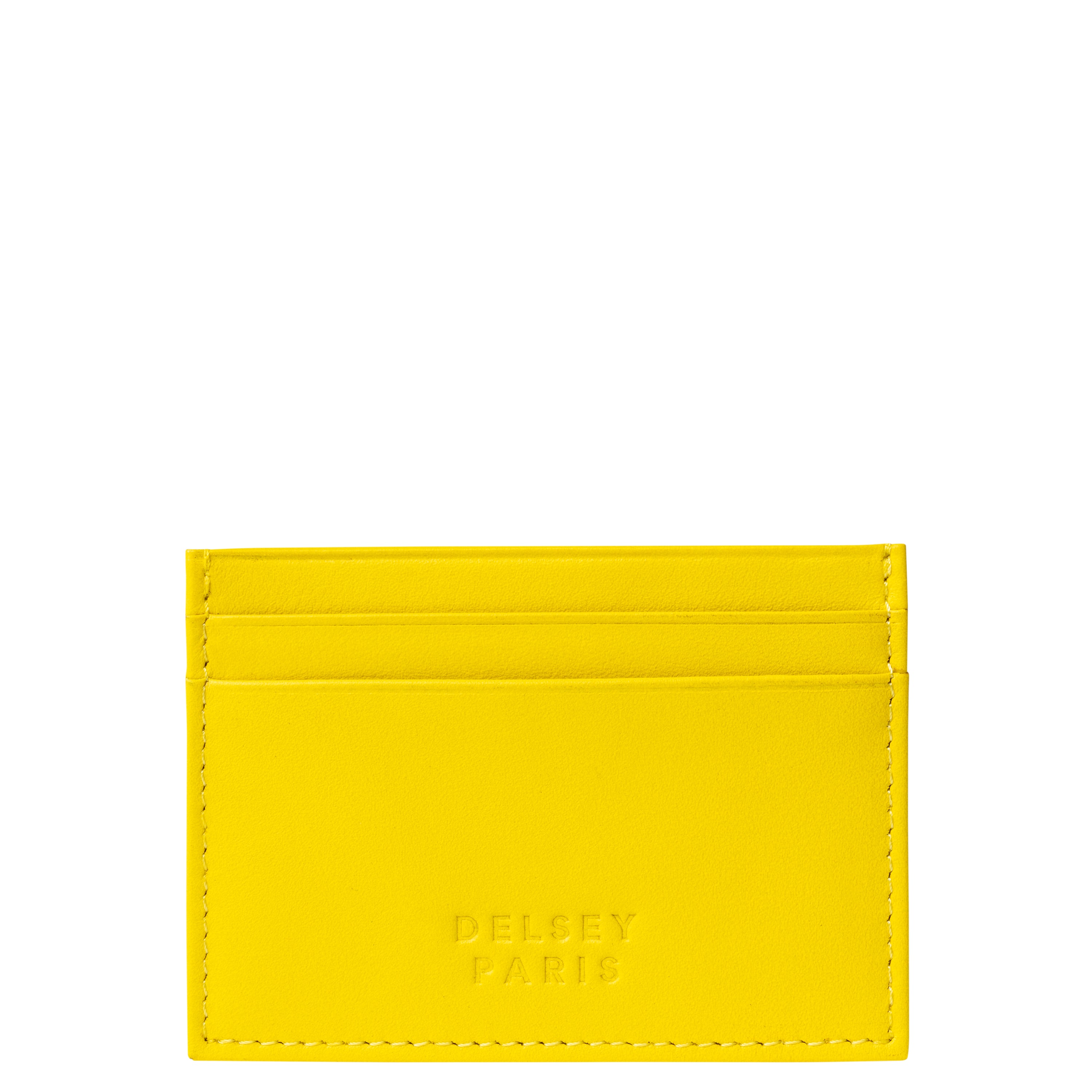 delsey-le-cuir-lisse-kartenetui-gelb-leder image 4