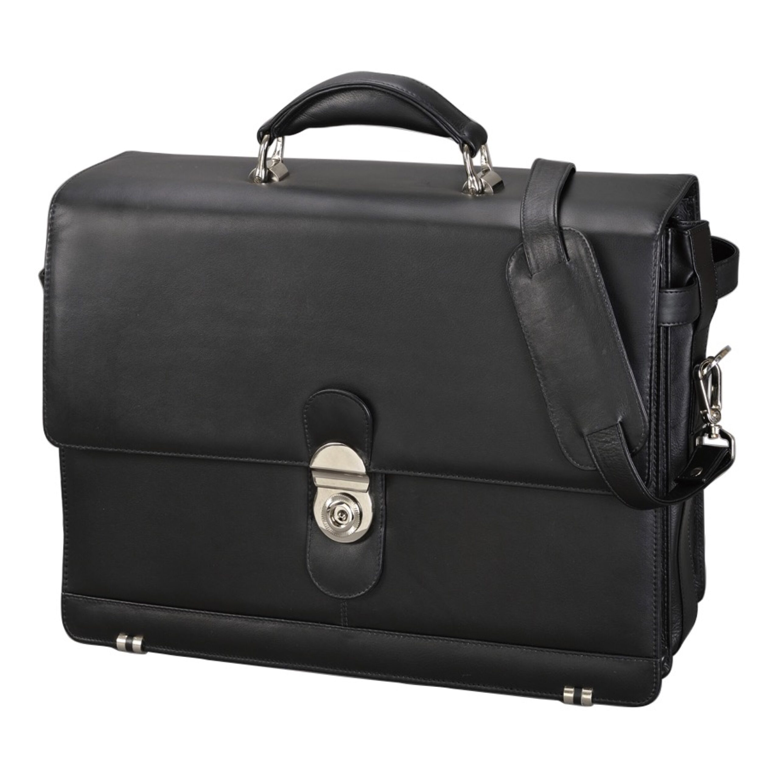 alumaxx-monza-aktentasche-leder-schwarz-15-zoll-laptop image 1