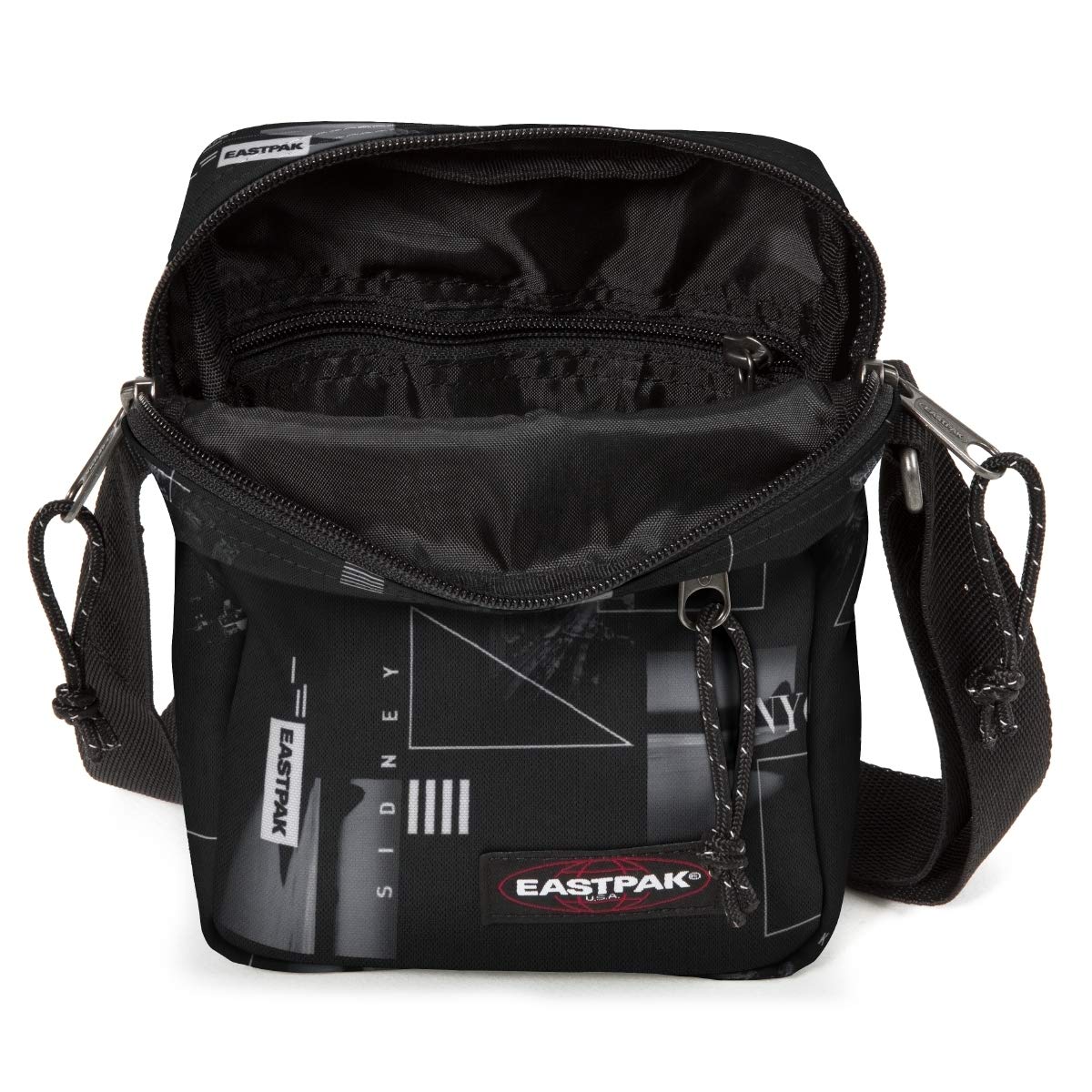 eastpak-the-one-umh-ngetasche-schwarz-mit-gurt image 3