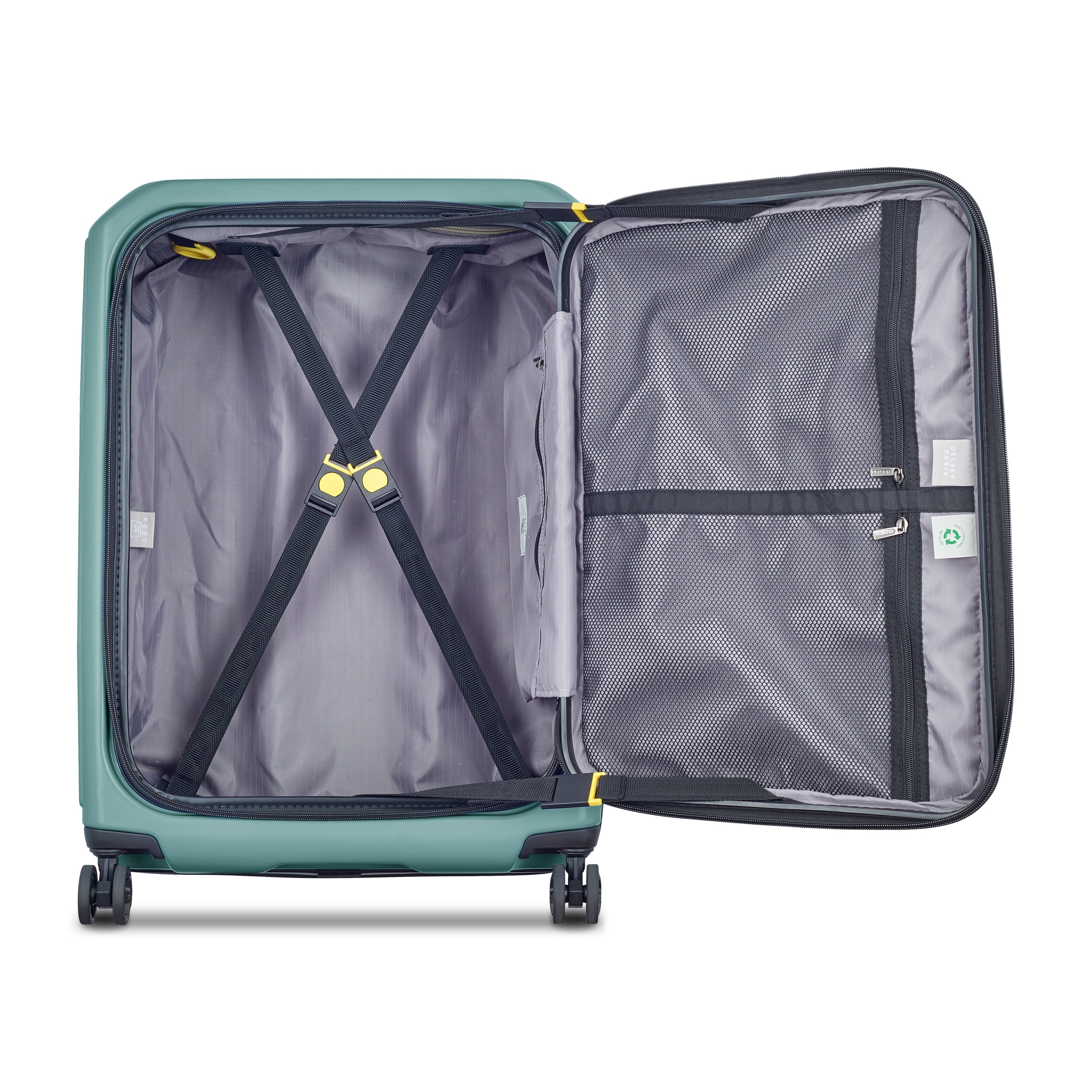 delsey-brochant-3-securitime-zip-koffer-65-5-cm-gr-n-erweiterbar image 3