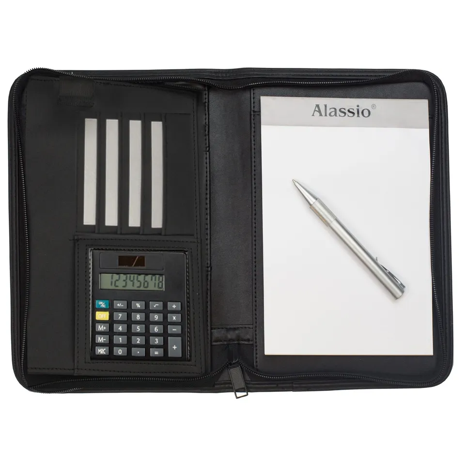 alumaxx-corniglia-rei-verschlussmappe-a5-schwarz-mit-block image 1