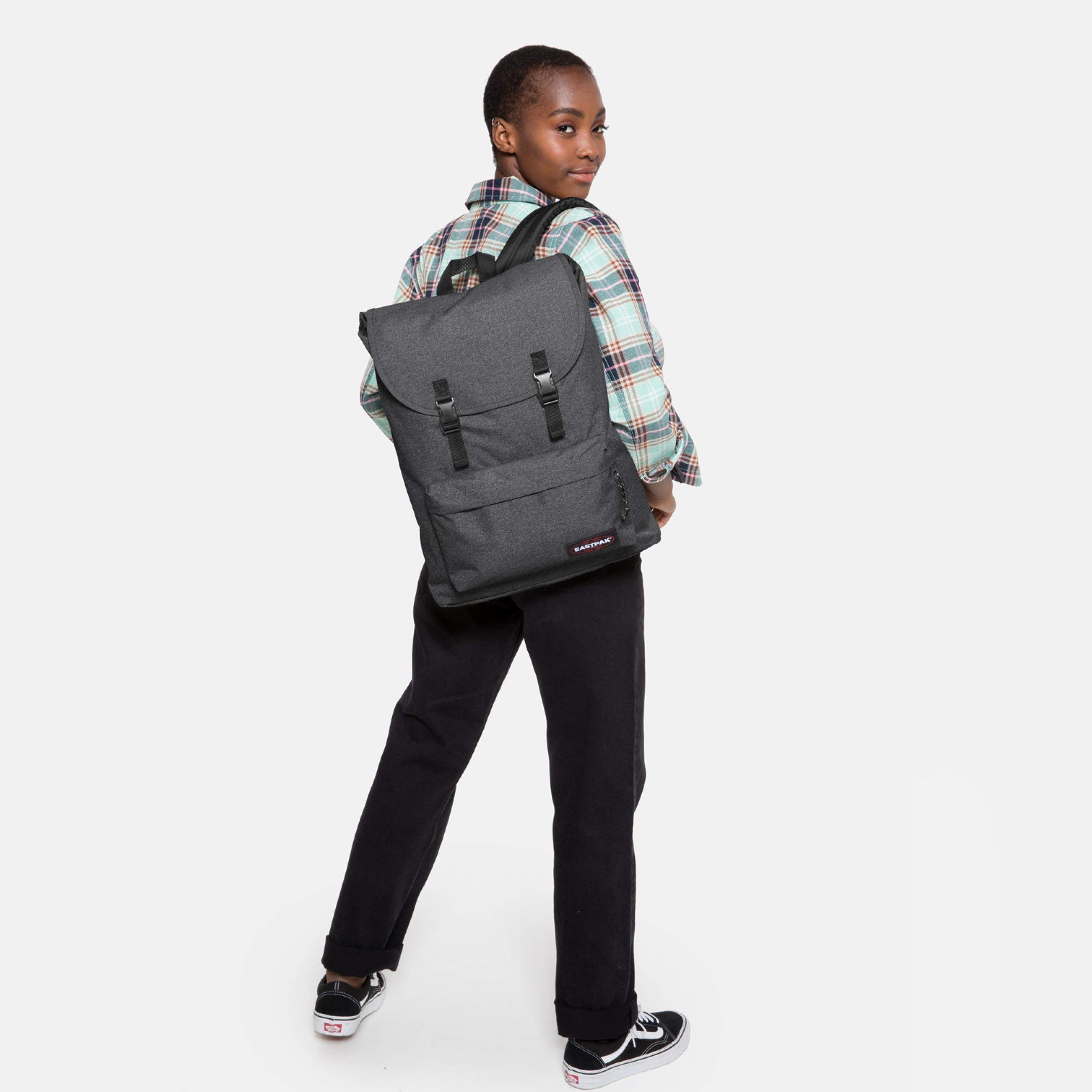 eastpak-london-rucksack-21l-black-denim-nylon image 2