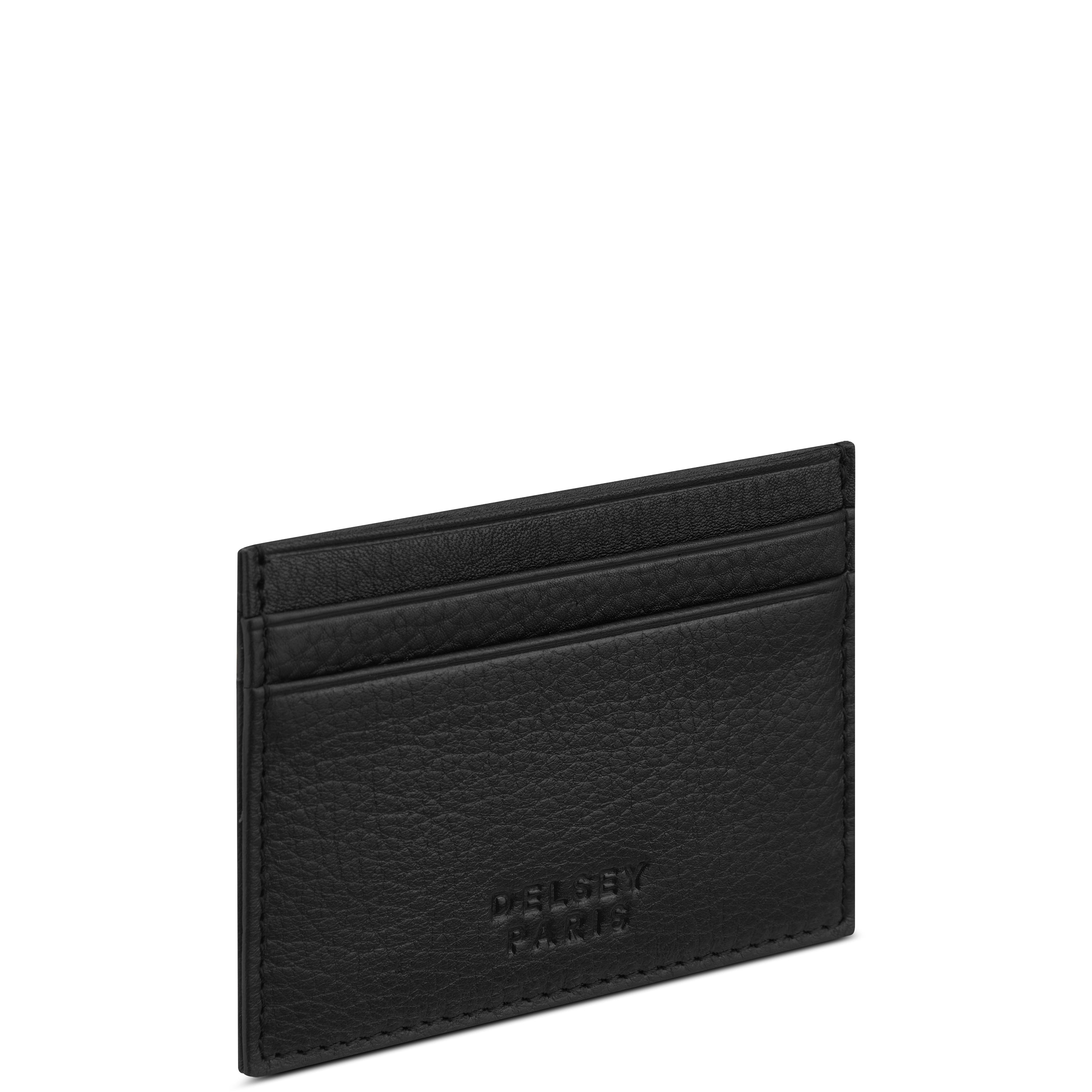 delsey-le-cuir-grain-kartenetui-leder-schwarz-klein image 2