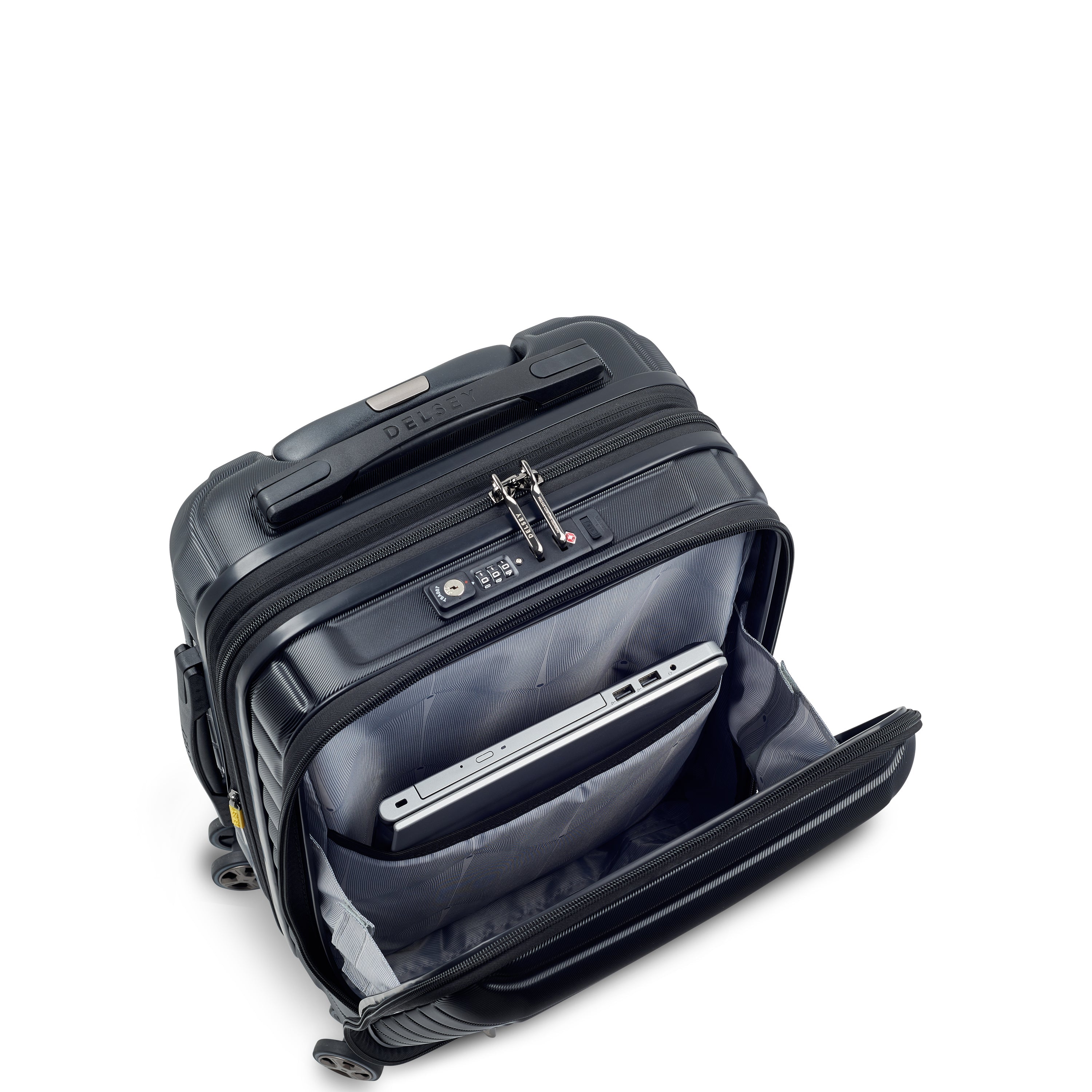 delsey-shadow-5-0-kabinenkoffer-55cm-schwarz-erweiterbar image 8