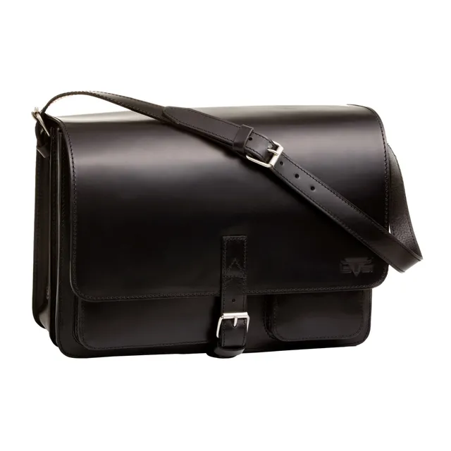 alumaxx-scotty-schultertasche-schwarz-sattelleder-40-cm image 1