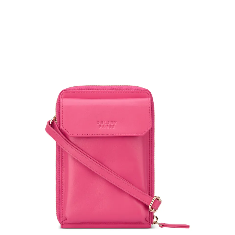 delsey-le-cuir-lisse-geldb-rse-rosa-leder image 1