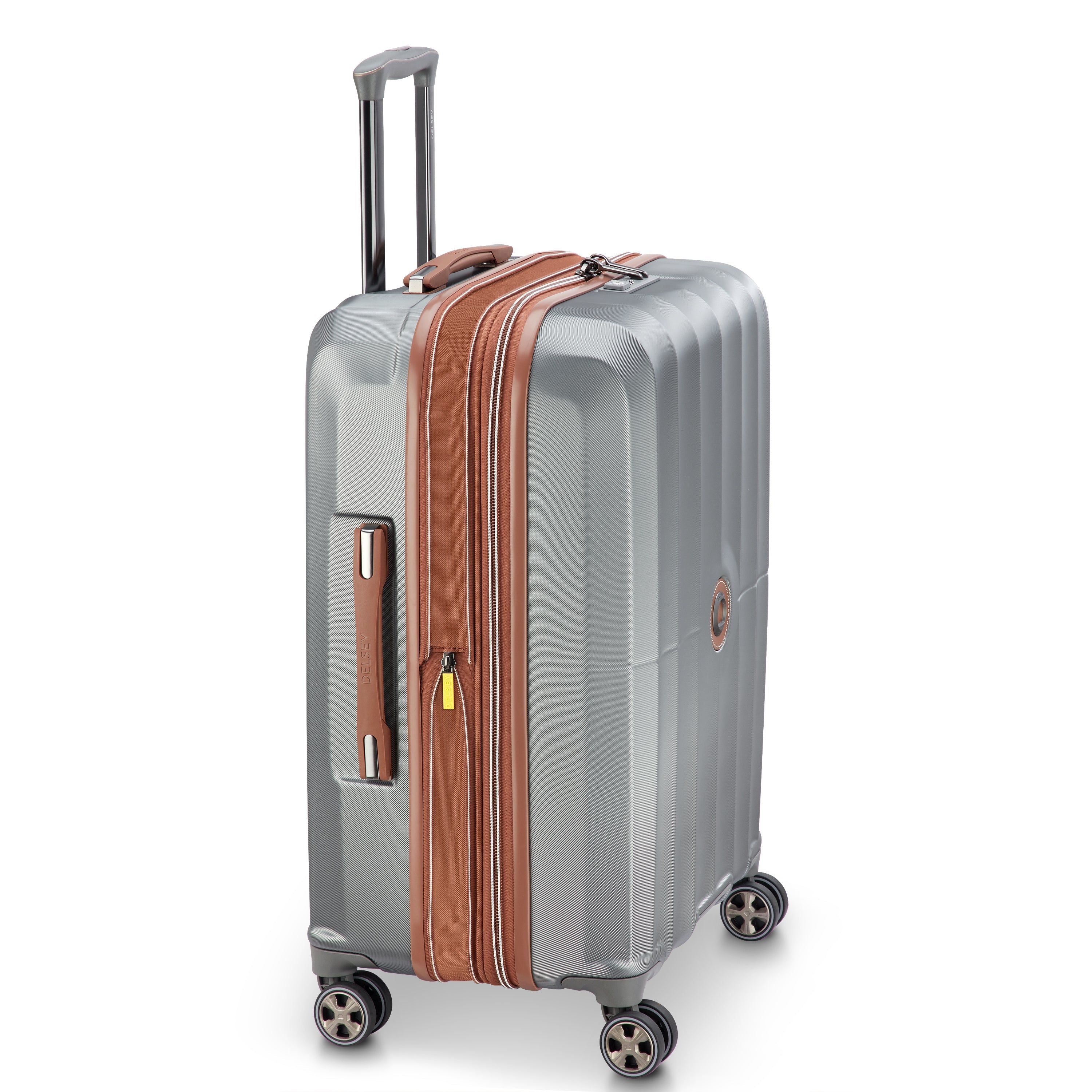 delsey-carrousel-2-hartschalenkoffer-66-cm-silver-erweiterbar image 7