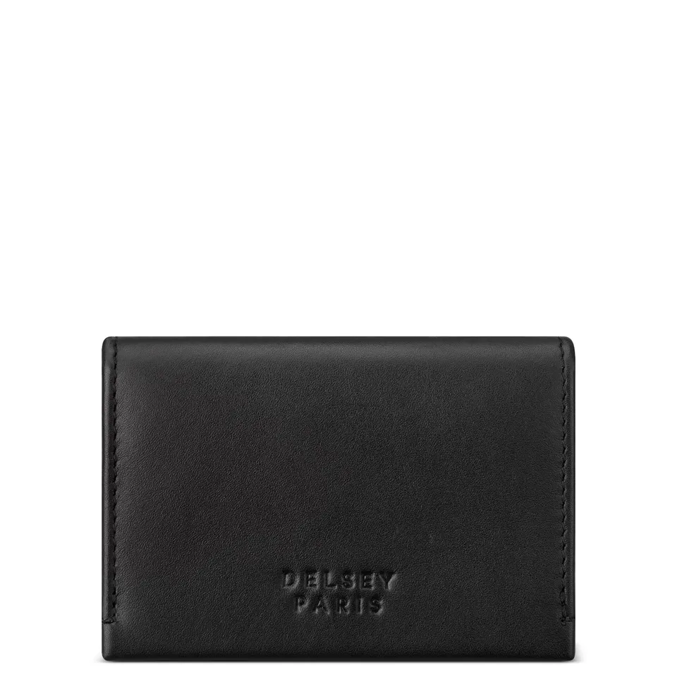 delsey-le-cuir-lisse-geldbeutel-leder-schwarz image 1