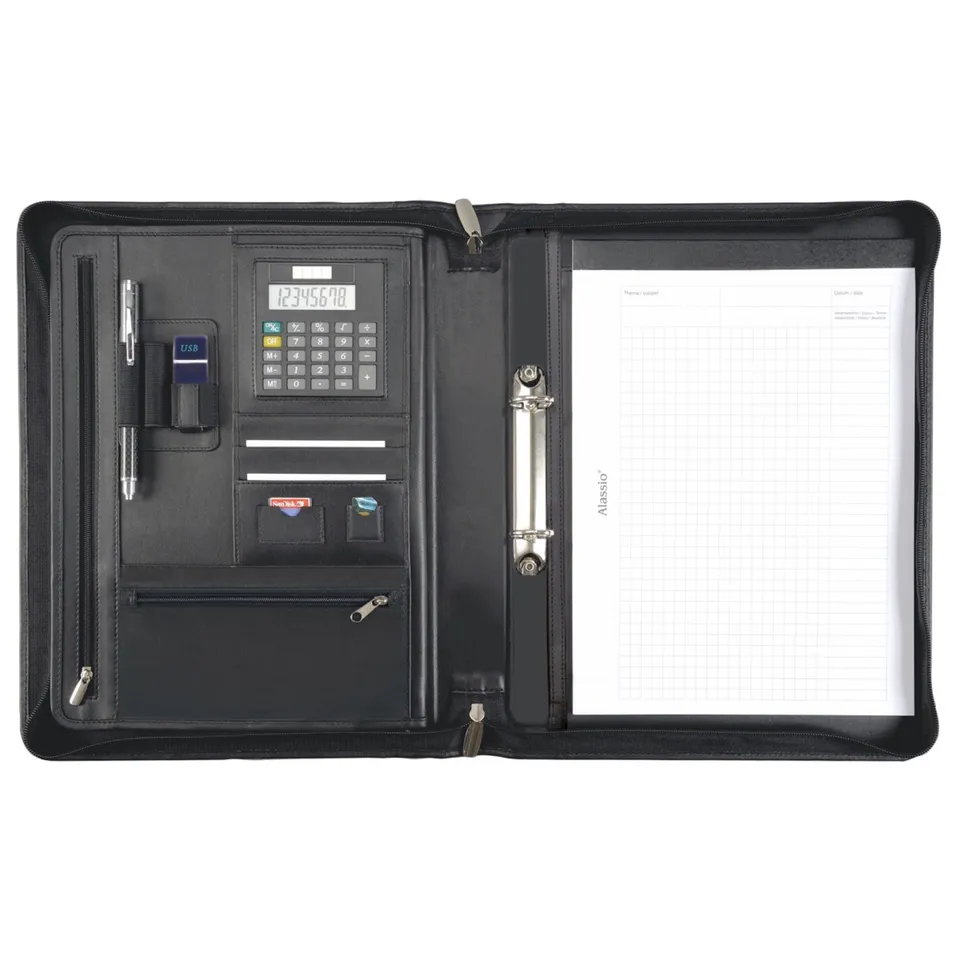 alumaxx-carpo-ringbuchmappe-a4-schwarz-nappaleder-rei-verschluss image 1