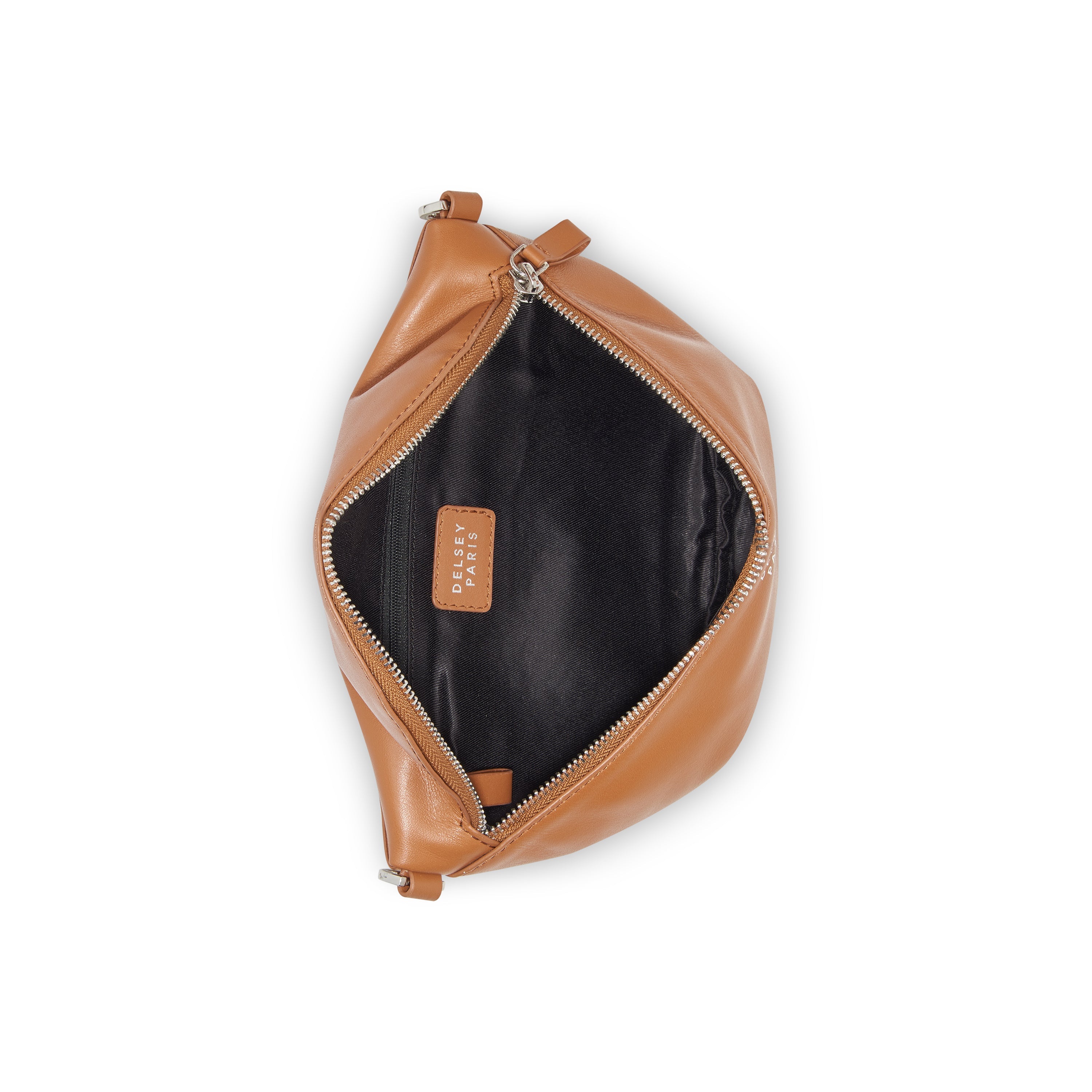 delsey-le-cuir-lisse-bauchtasche-cognac-leder image 7