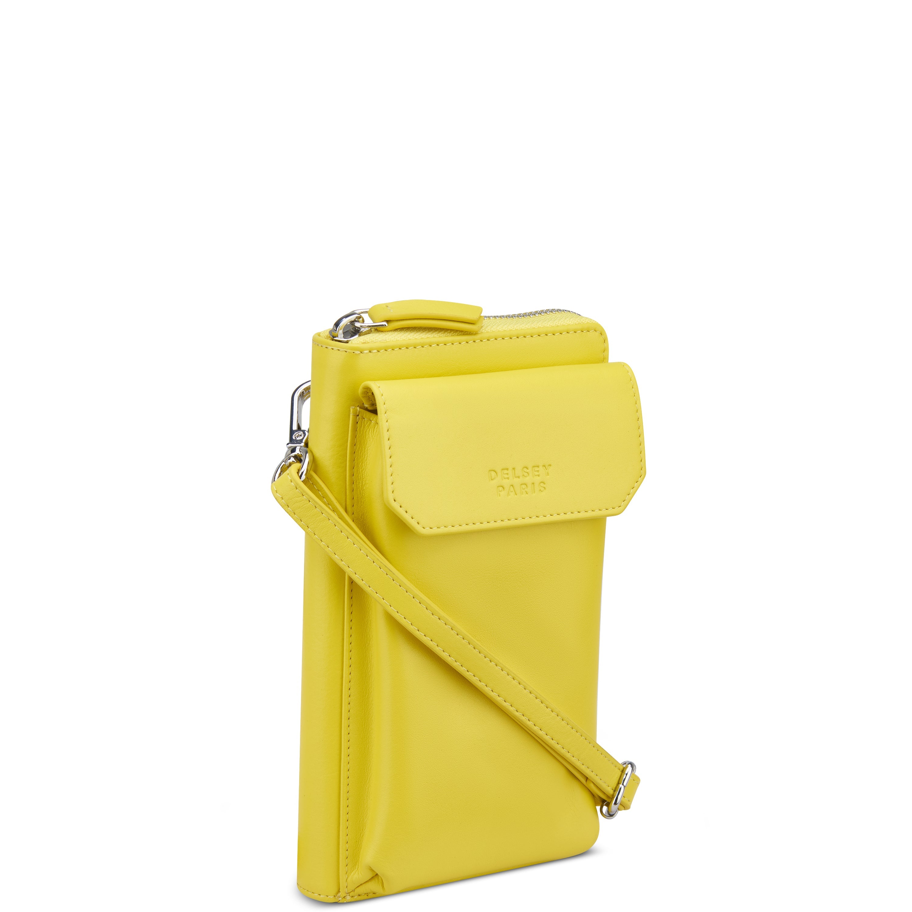 delsey-le-cuir-lisse-geldb-rse-gelb-leder-damen image 2