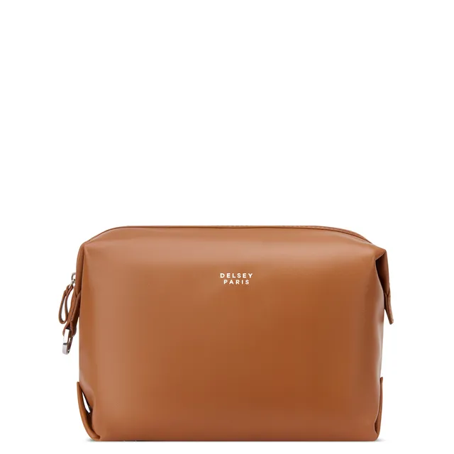 delsey-le-cuir-liss-kulturbeutel-leder-cognac image 1