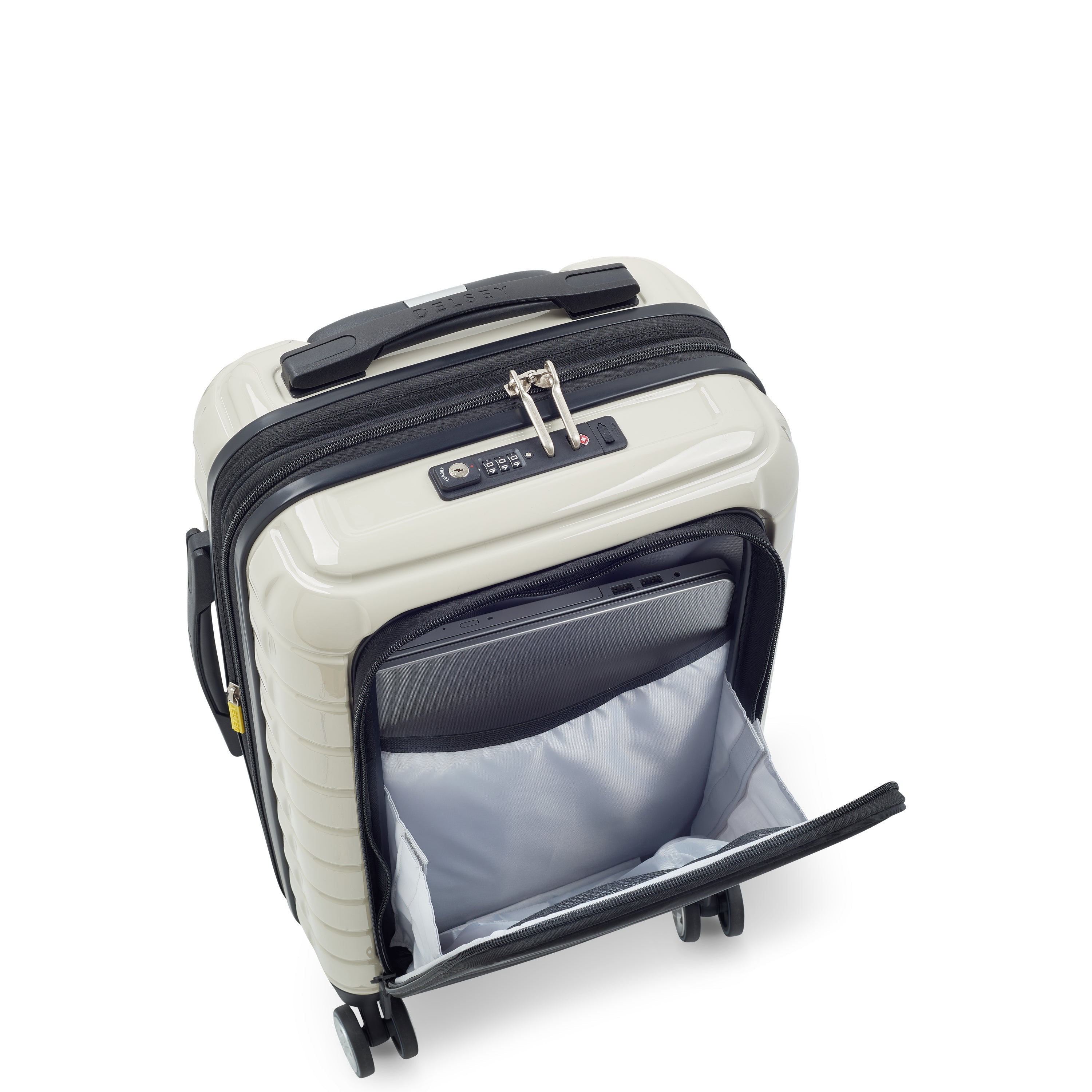 delsey-shadow-5-0-kabinenkoffer-55-cm-ivory-erweiterbar image 8