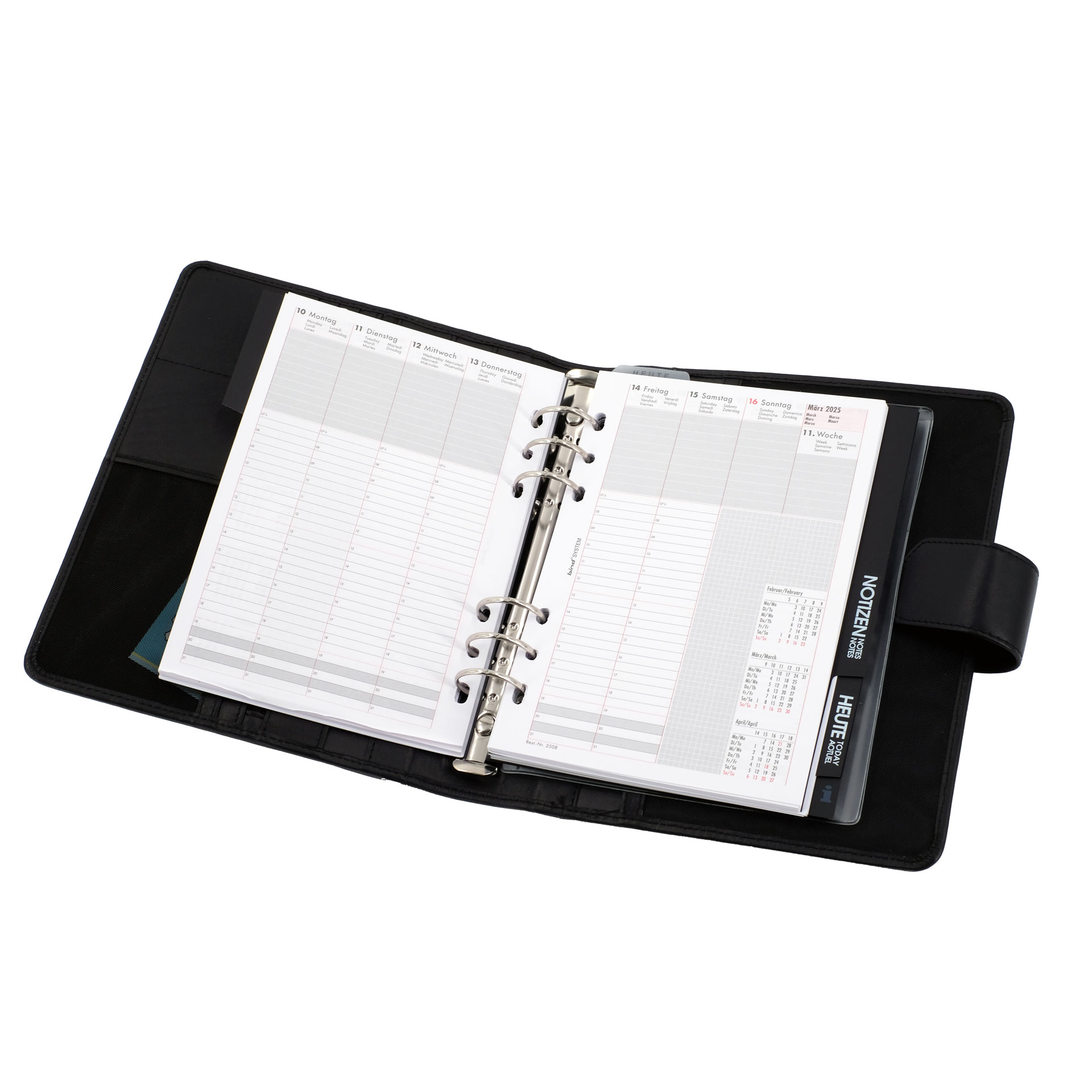 alumaxx-systemplaner-a5-terminkalender-schwarz-nappaleder image 3