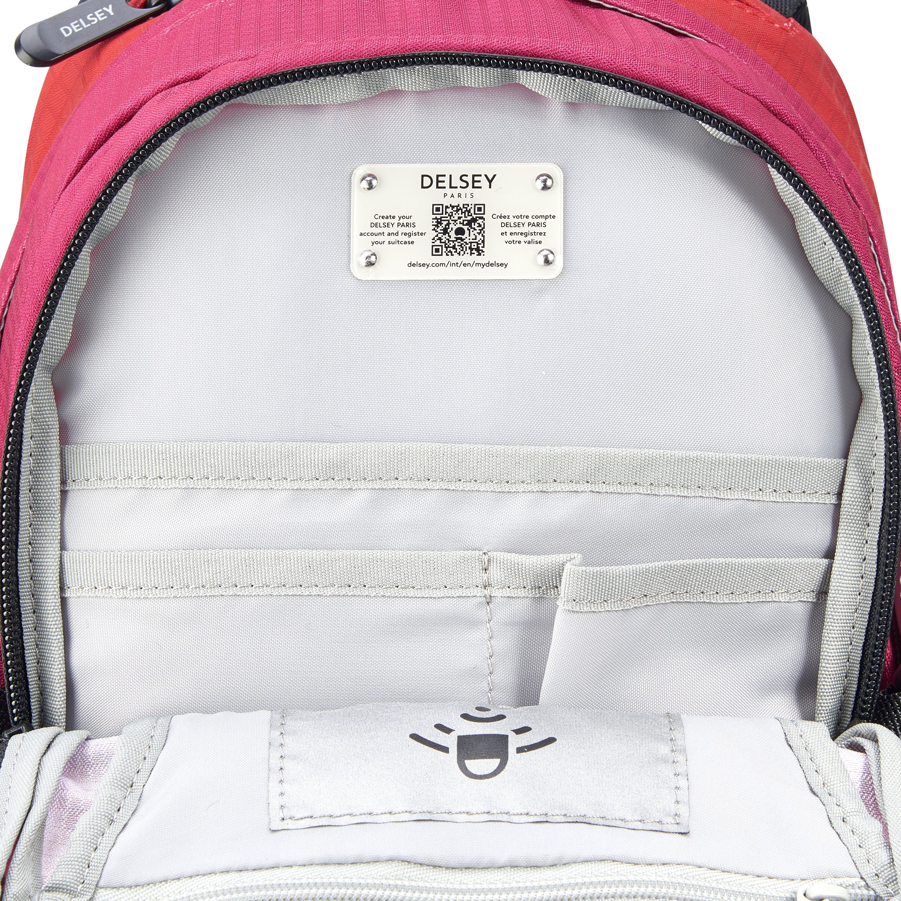 delsey-nomade-rucksack-14-l-peony-rosa-city-laptop image 5