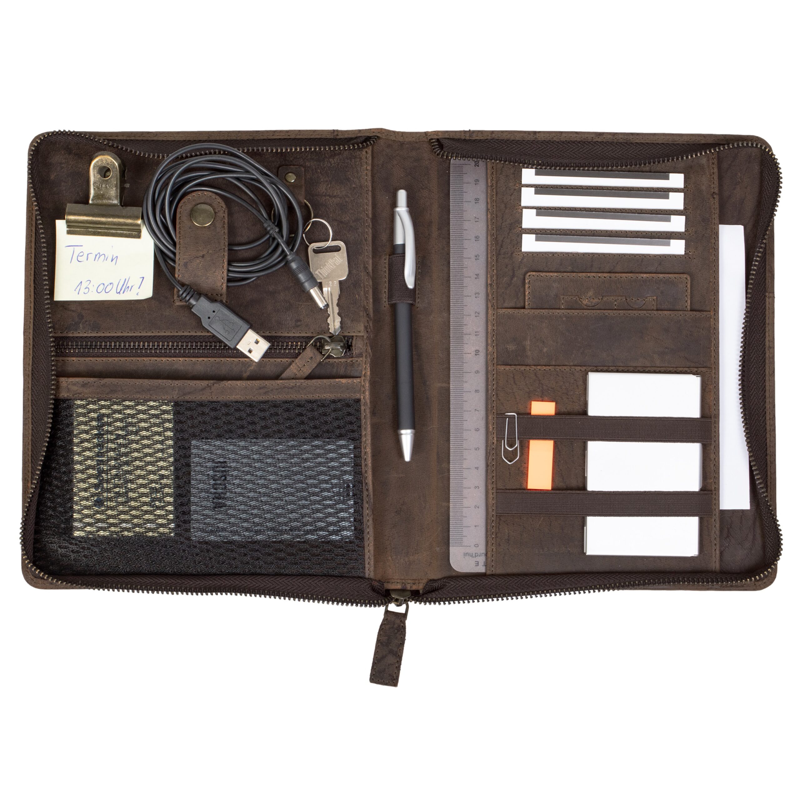 pride-and-soul-wick-organizer-a5-braun-leder-mappe image 3