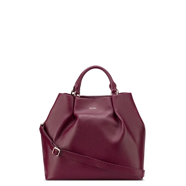 delsey-le-cuir-grain-handtasche-leder-bordeaux image 1