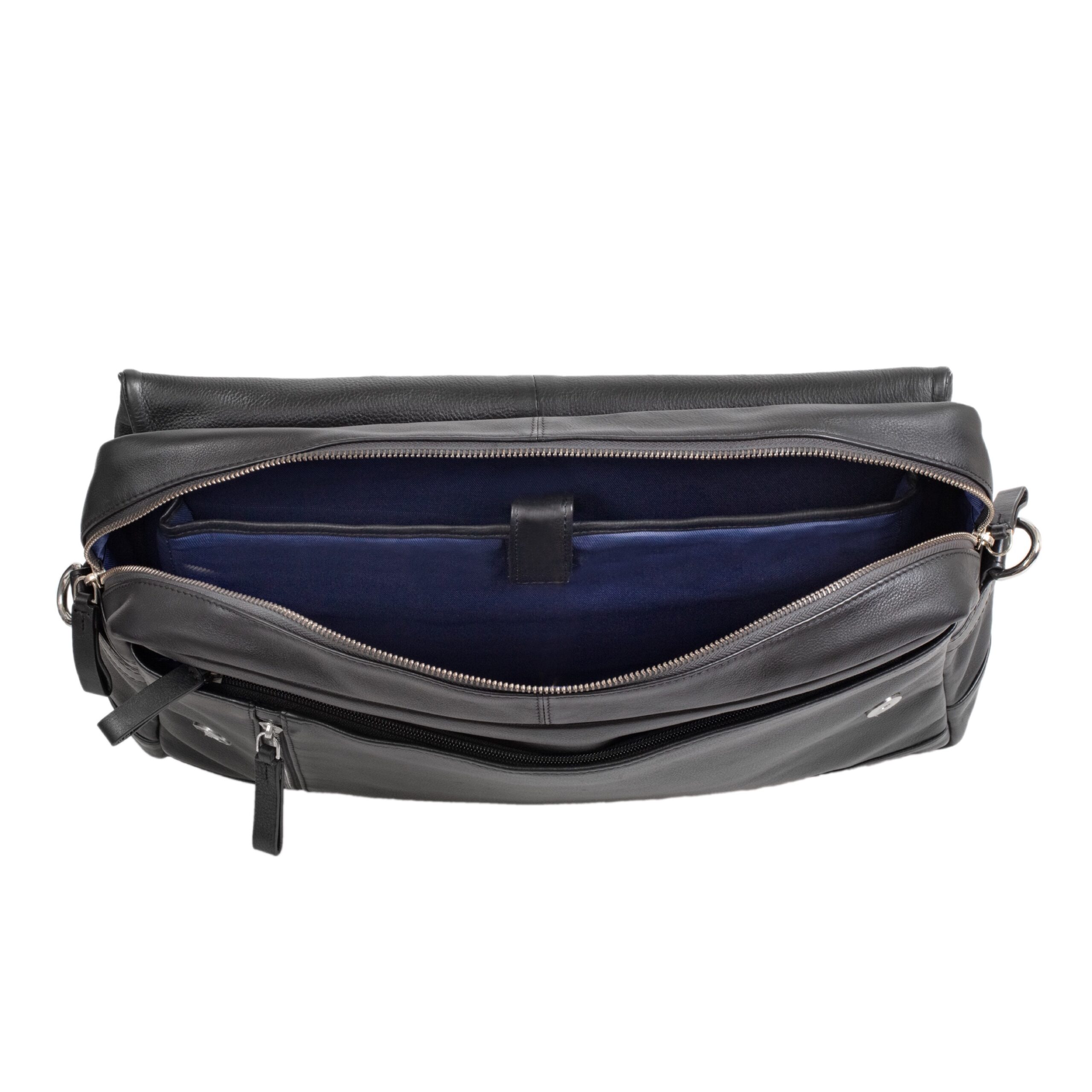 alumaxx-oro-schultertasche-schwarz-leder-a4-laptopfach image 2
