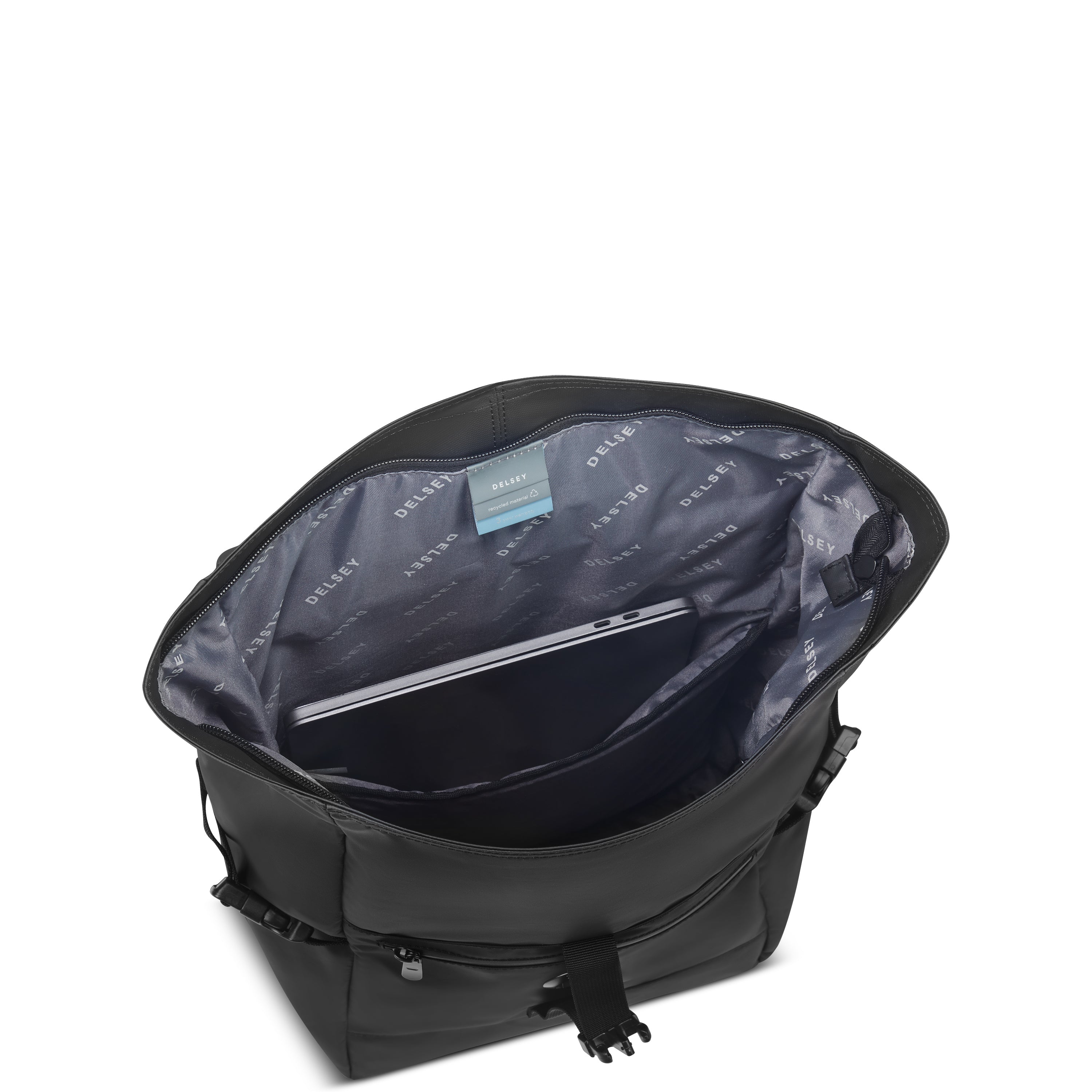 delsey-paris-element-2-0-rucksack-32l-schwarz-roll-top-laptop image 6