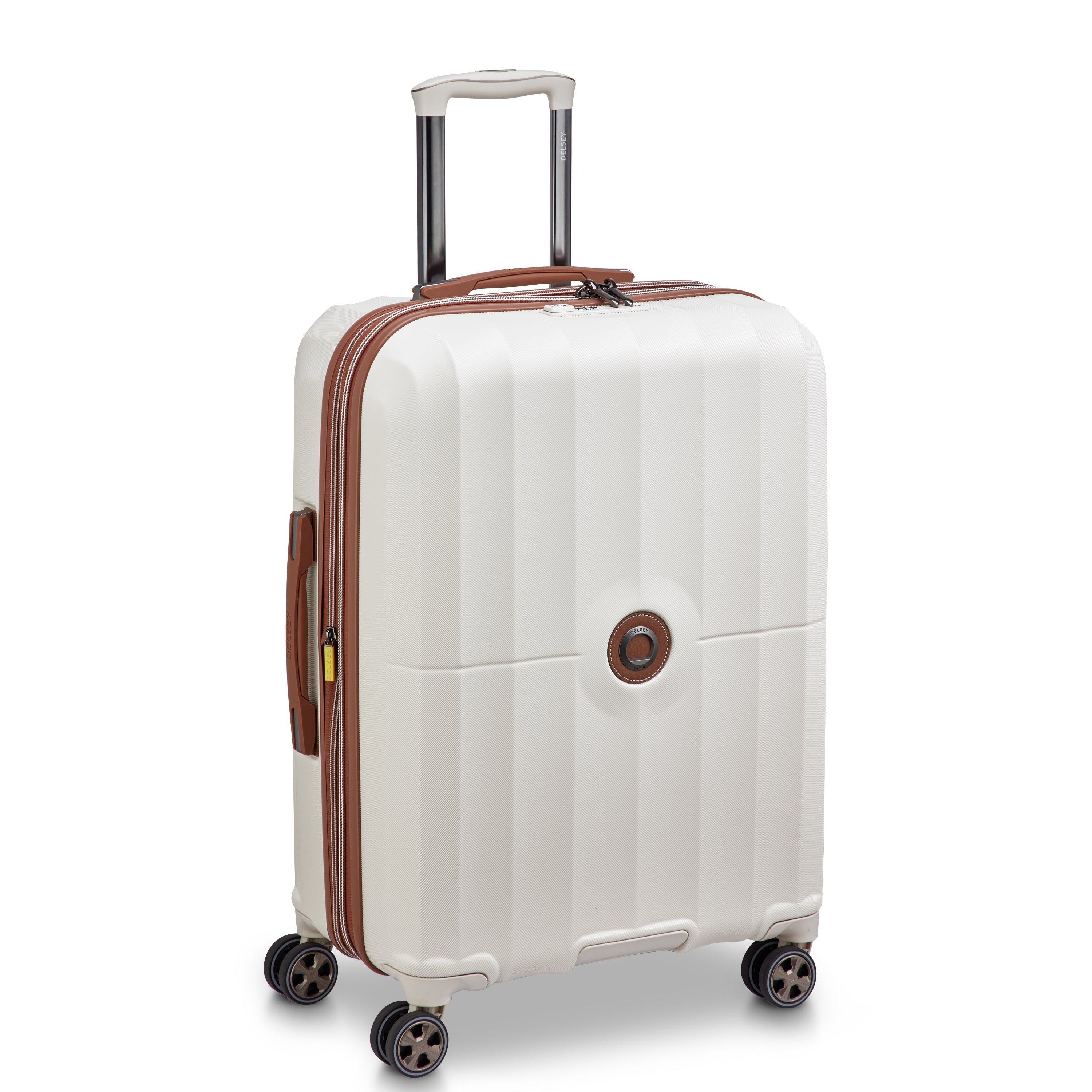 delsey-carrousel-2-hartschalenkoffer-66-cm-off-white-erweiterbar image 2