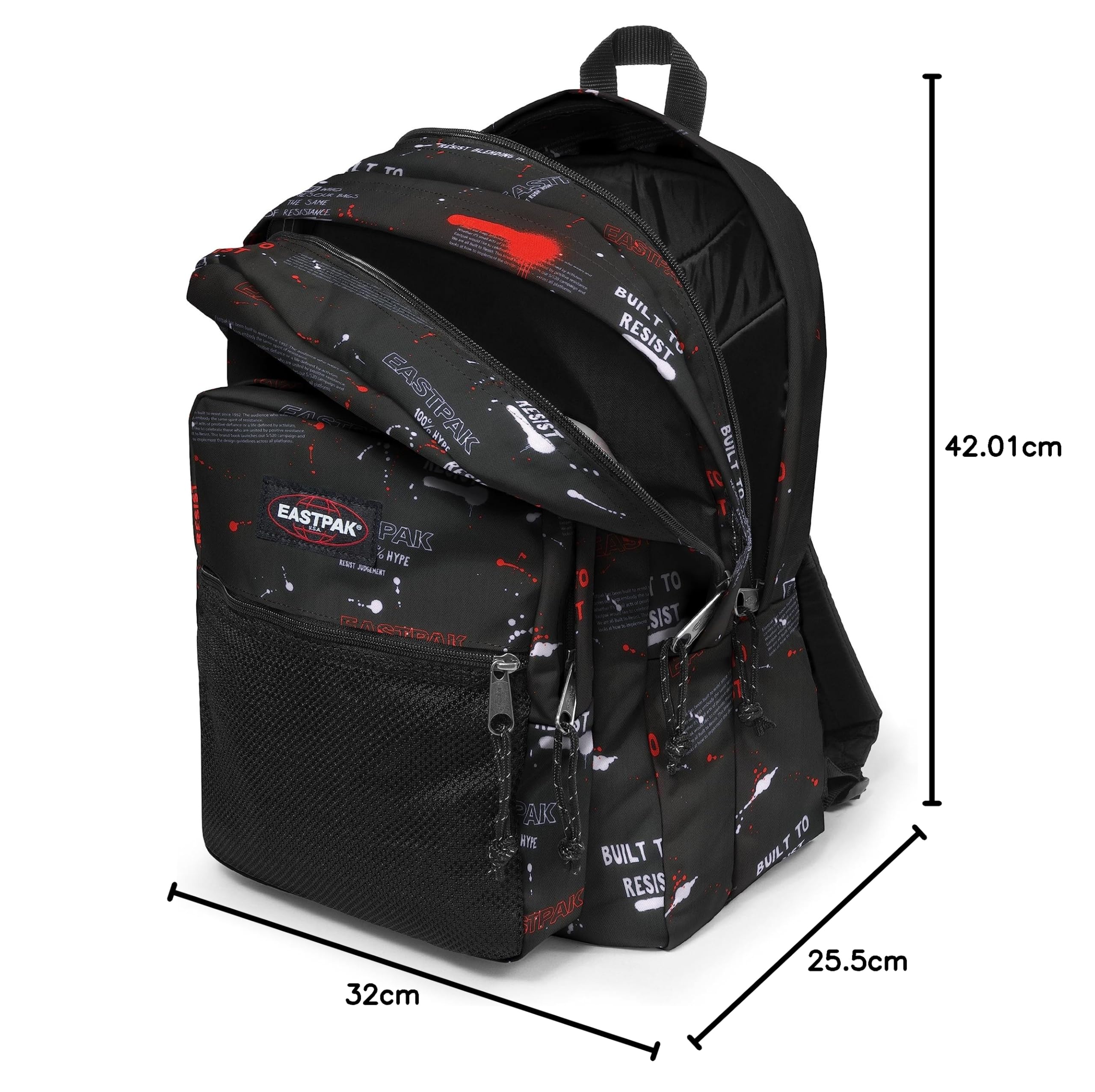 eastpak-pinnacle-rucksack-schwarz-mit-2-hauptf-chern image 6
