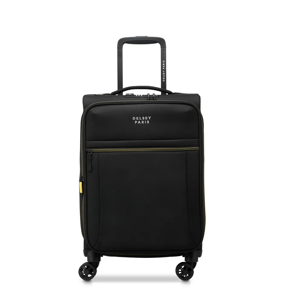 delsey-paris-brochant-3-kabinenkoffer-55-cm-schwarz-erweiterbar image 1