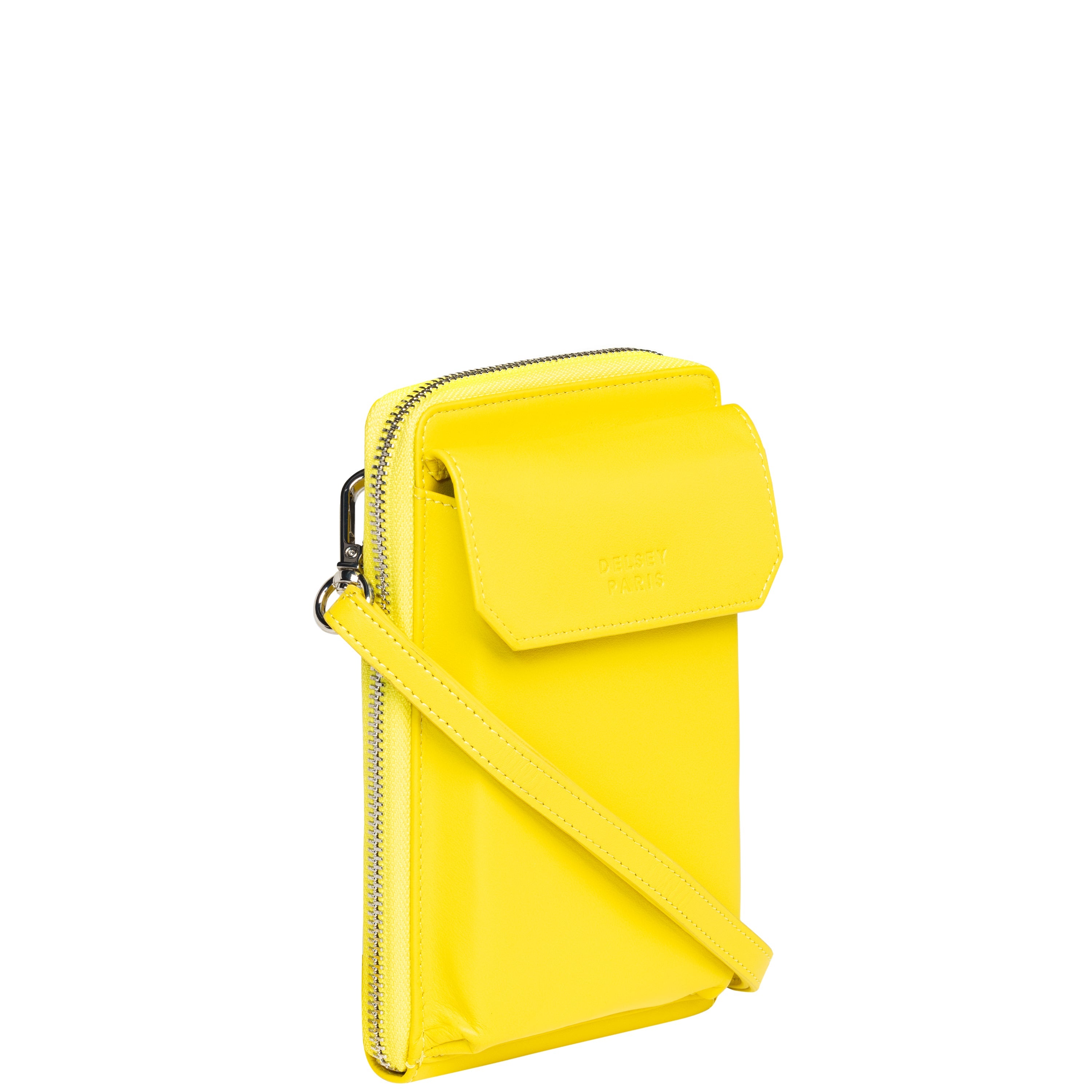 delsey-le-cuir-lisse-geldb-rse-gelb-leder-2 image 2