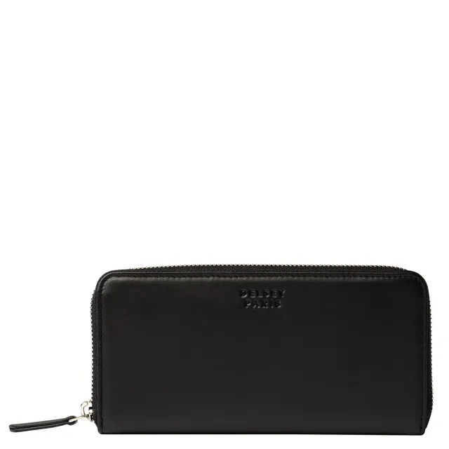 delsey-le-cuir-lisse-geldb-rse-schwarz-leder-herren image 1