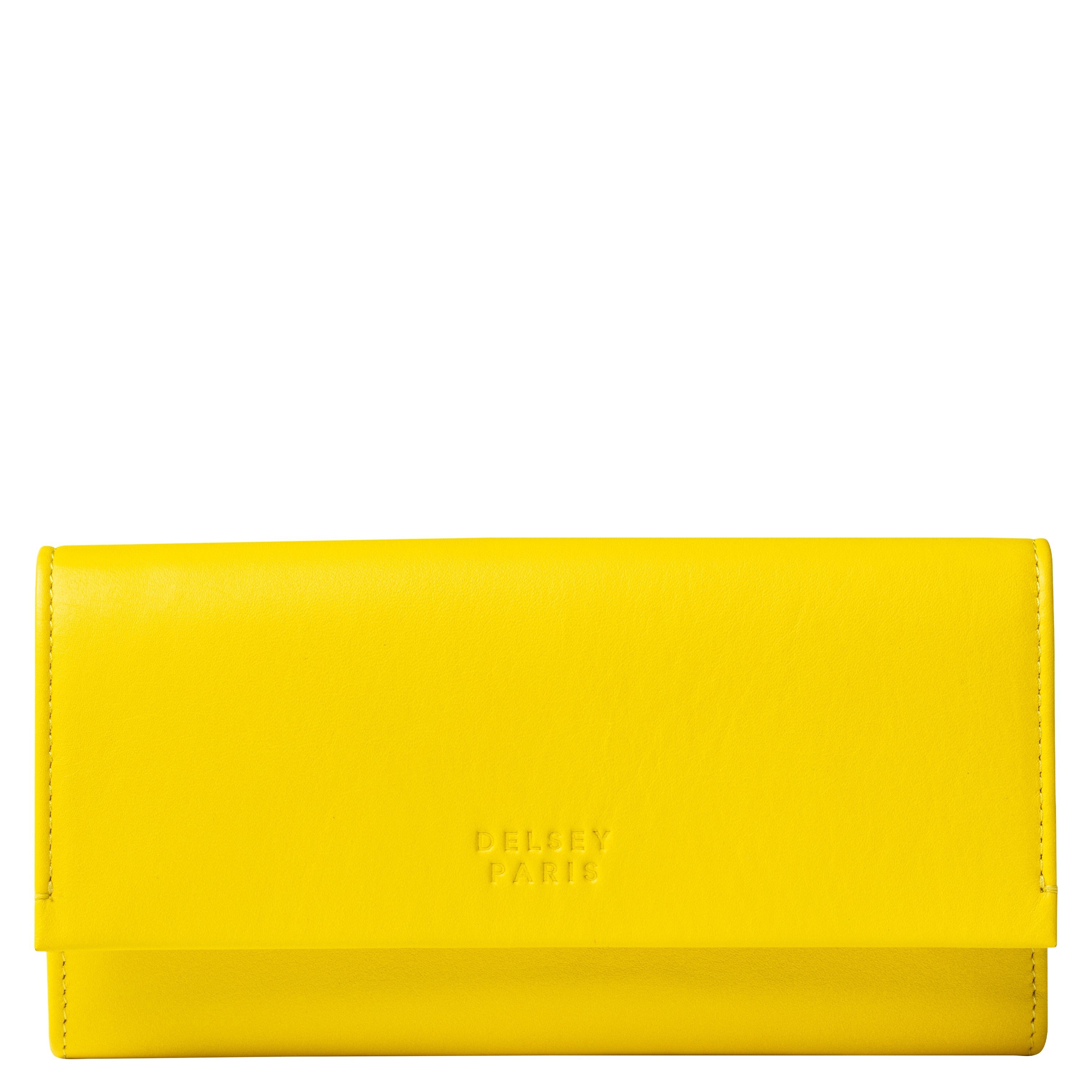 delsey-le-cuir-lisse-geldb-rse-gelb-leder-3 image 1