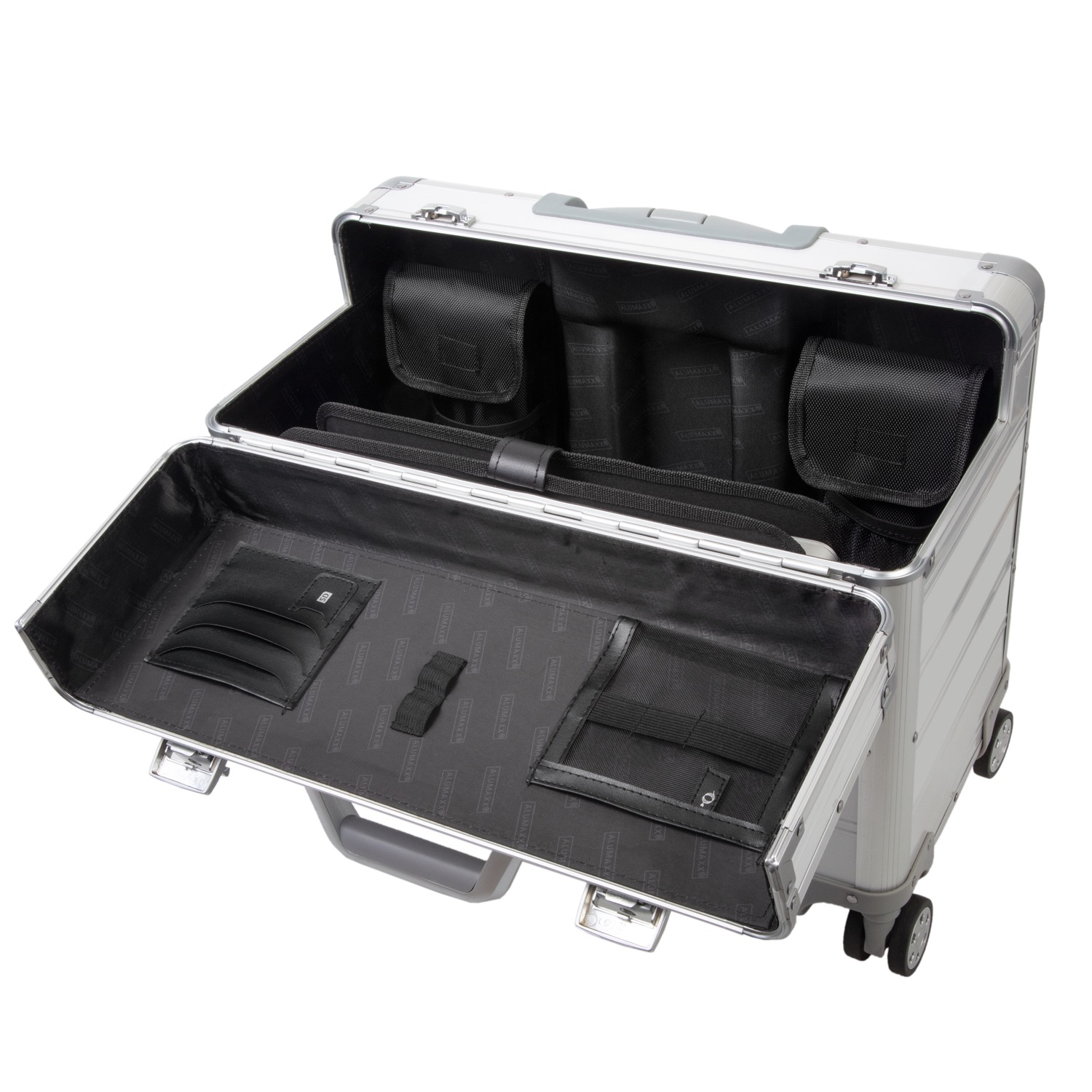 alumaxx-pandora-45168-pilotenkoffer-silber-aluminium-14-zoll image 2