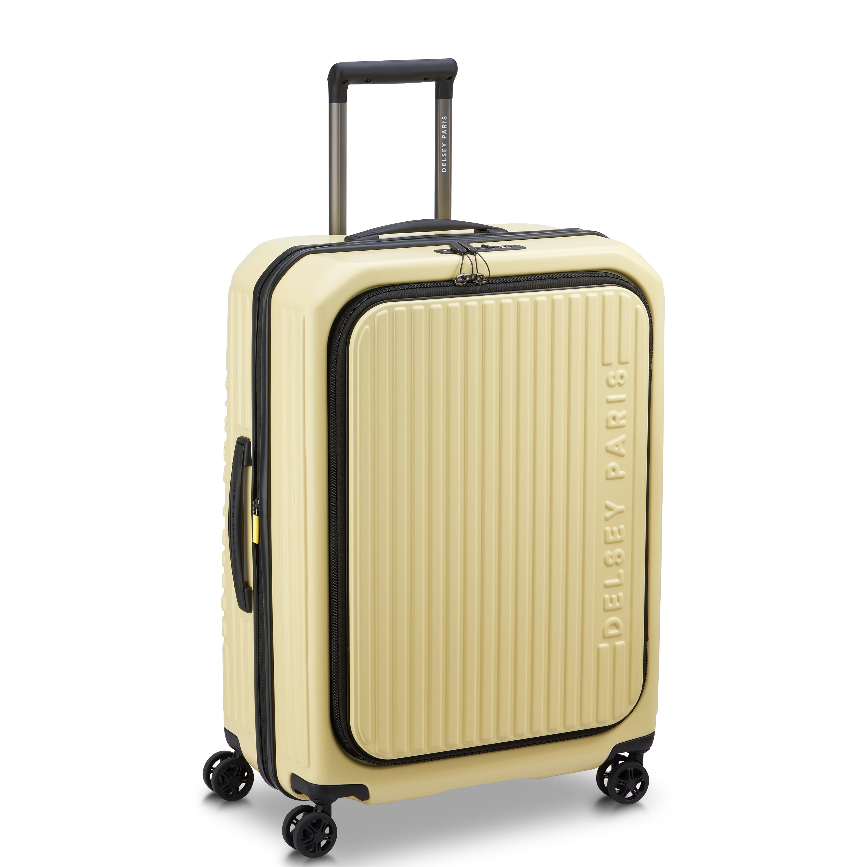delsey-brochant-3-securitime-zip-koffer-65-5-cm-gelb image 2