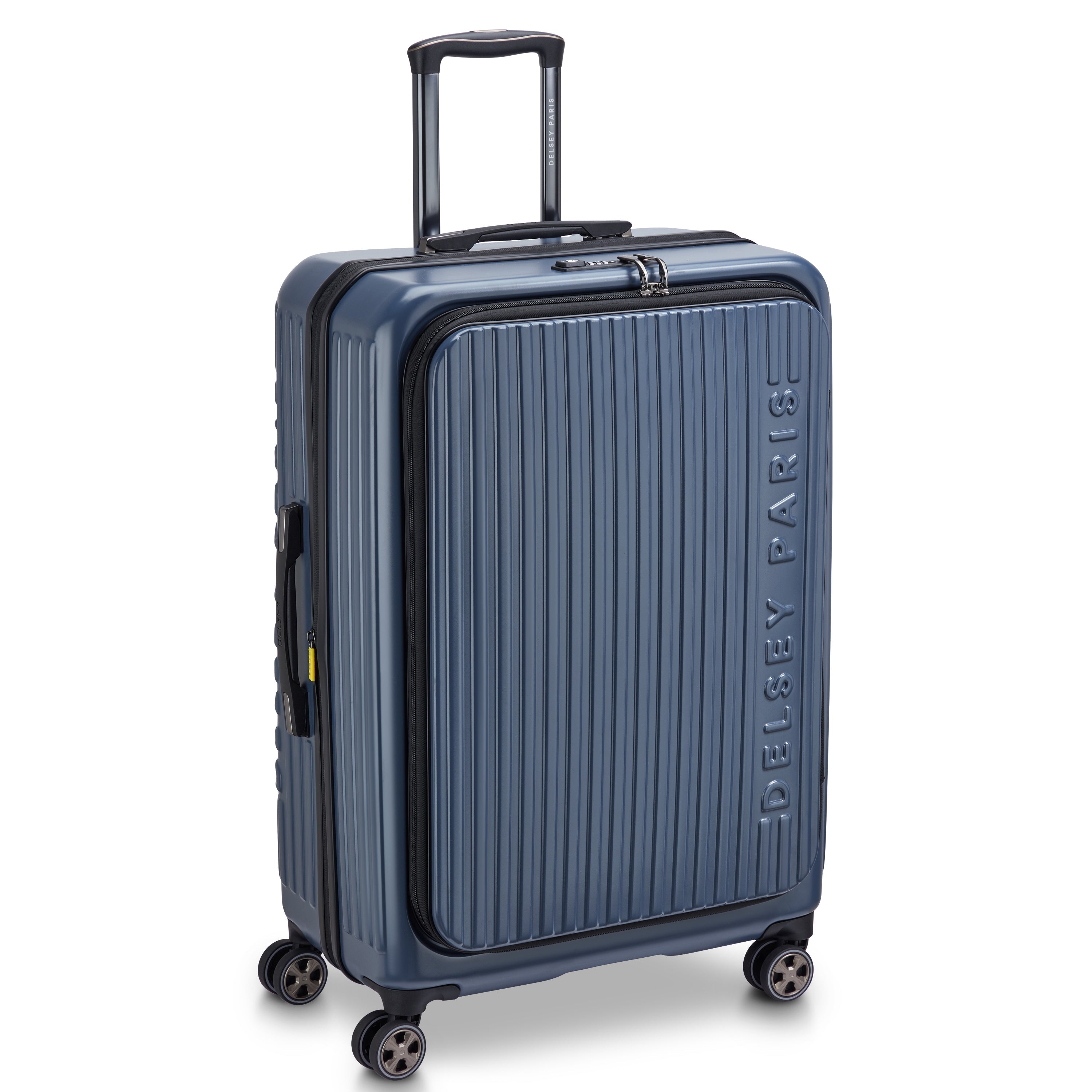 delsey-brochant-3-securitime-zip-koffer-pebble-75-5-cm-erweiterbar image 2