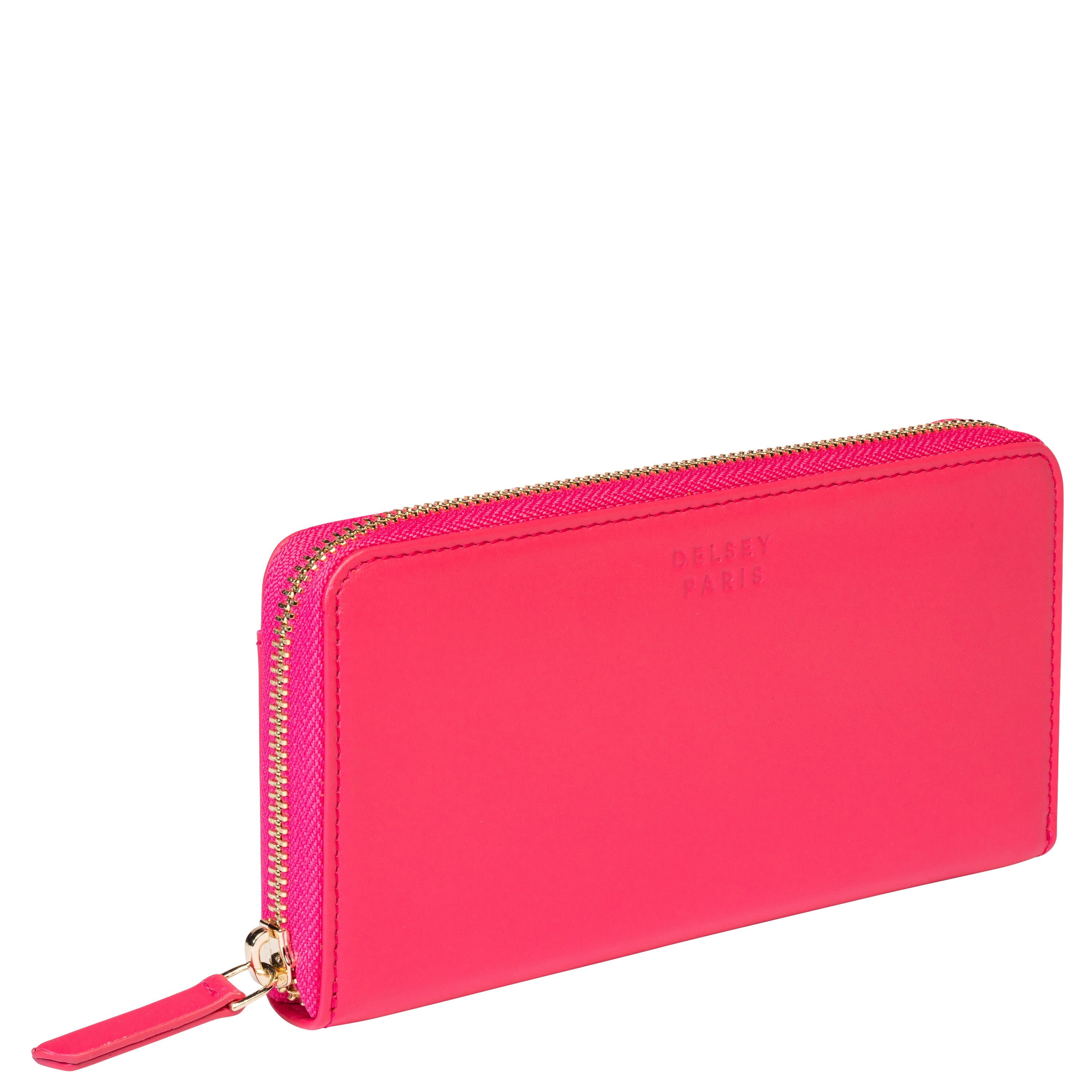 delsey-le-cuir-lisse-geldb-rse-pink-leder-portemonnaie image 6