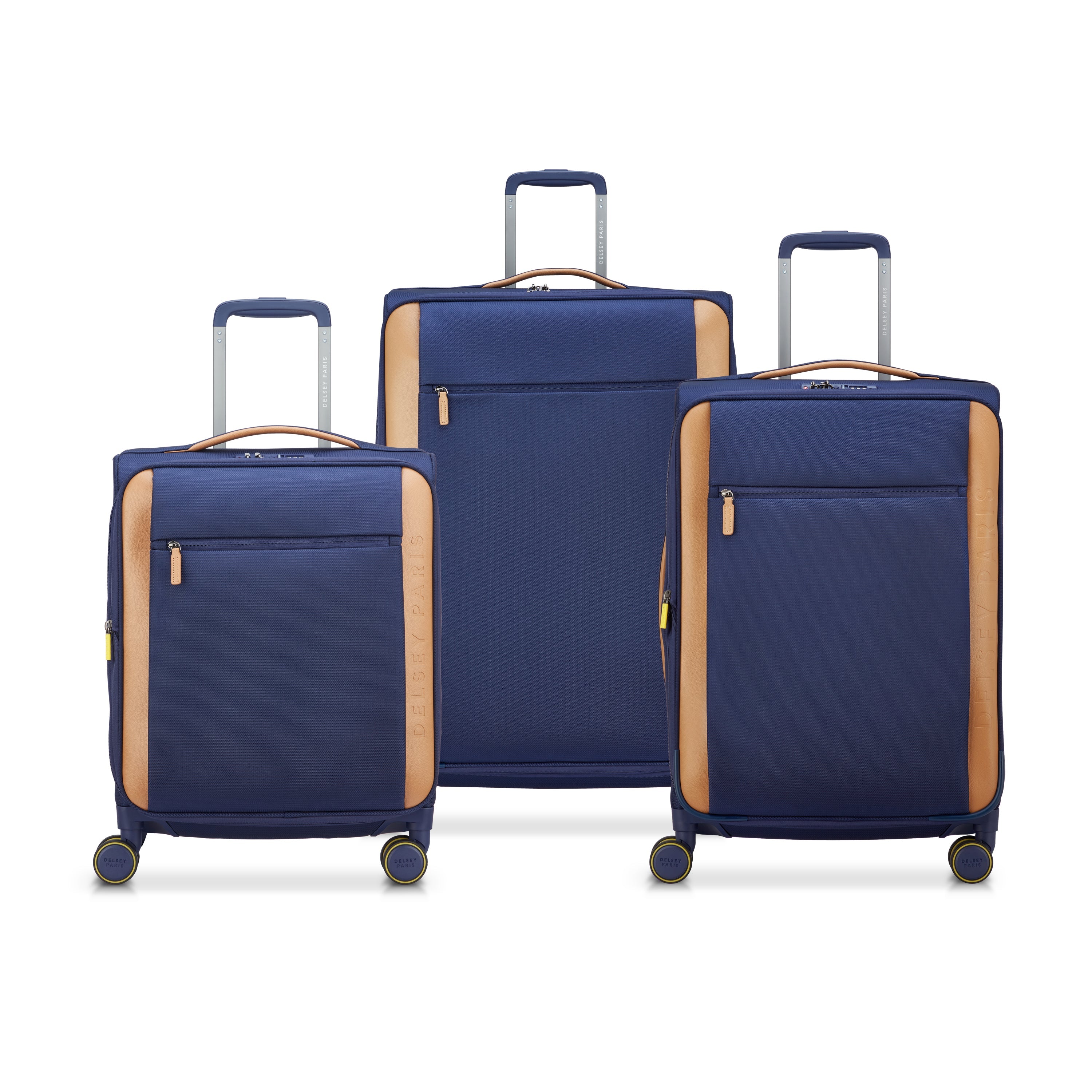 delsey-carrousel-2-montmartre-3-kofferset-3-teilig-navy-weich image 4