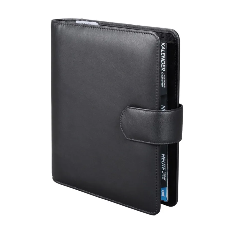 alumaxx-systemplaner-a5-terminkalender-schwarz-nappaleder image 1