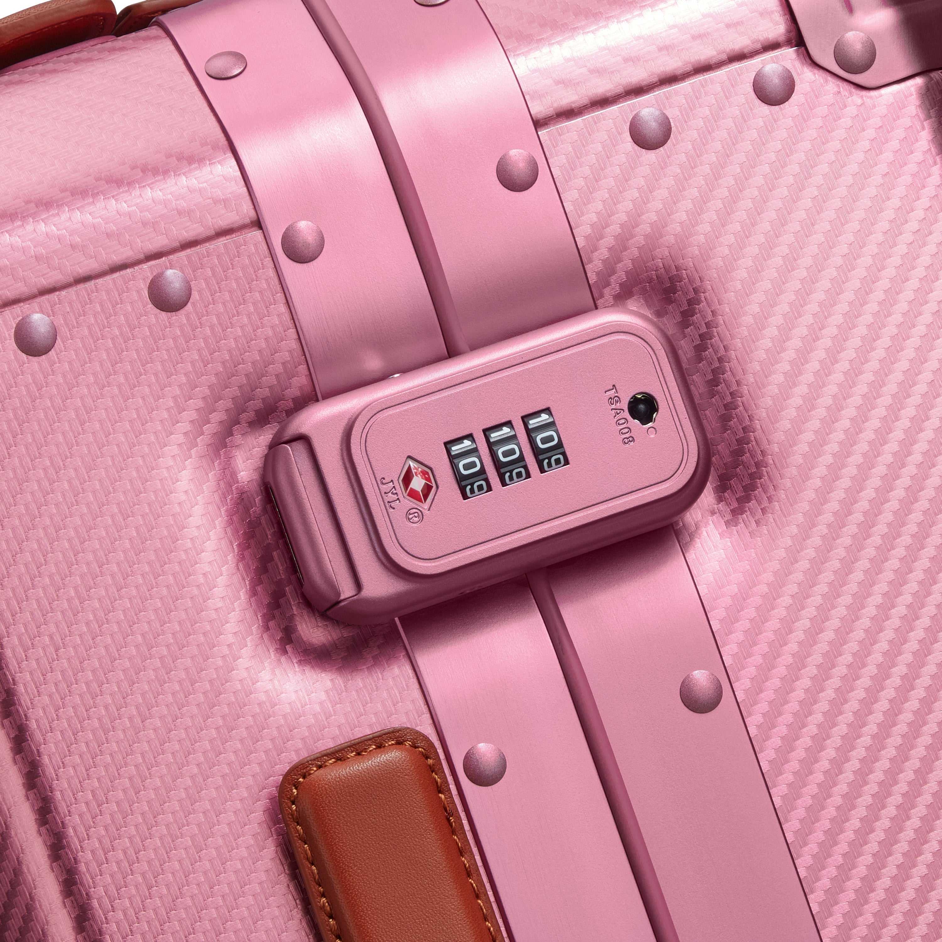delsey-alu-r-kabinenkoffer-55cm-pink-aluminium-optik image 5