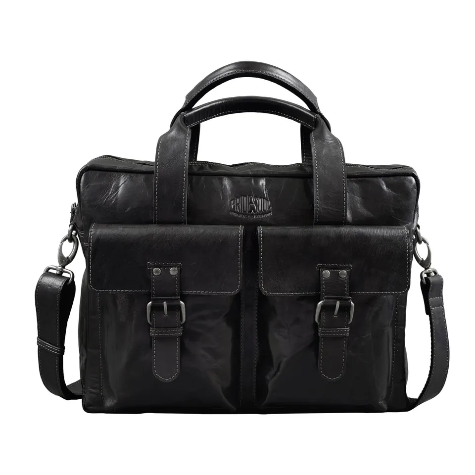 alumaxx-real-me-laptoptasche-15-zoll-schwarz-leder image 1