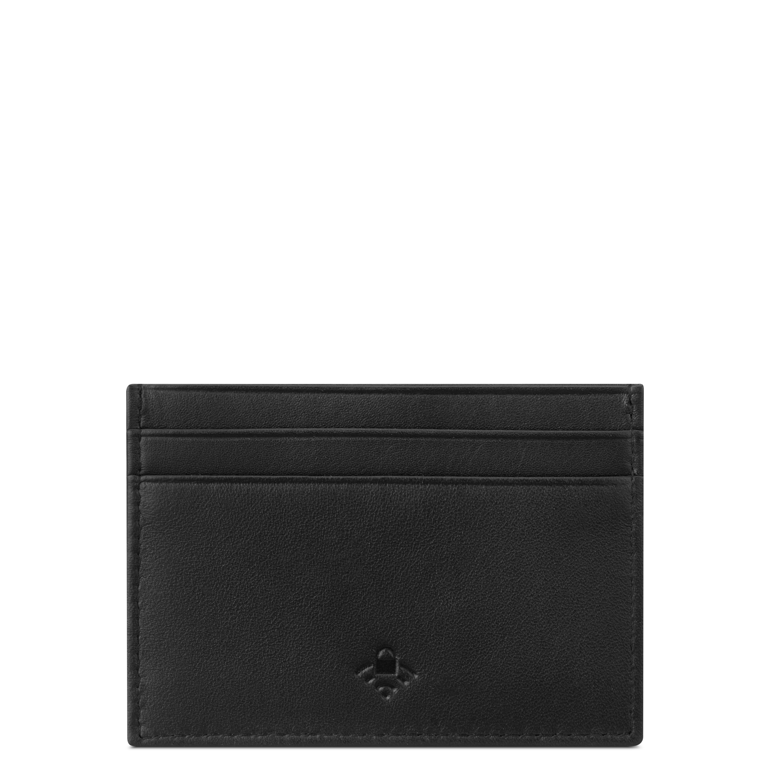 delsey-le-cuir-lisse-kartenetui-schwarz-leder-2 image 6