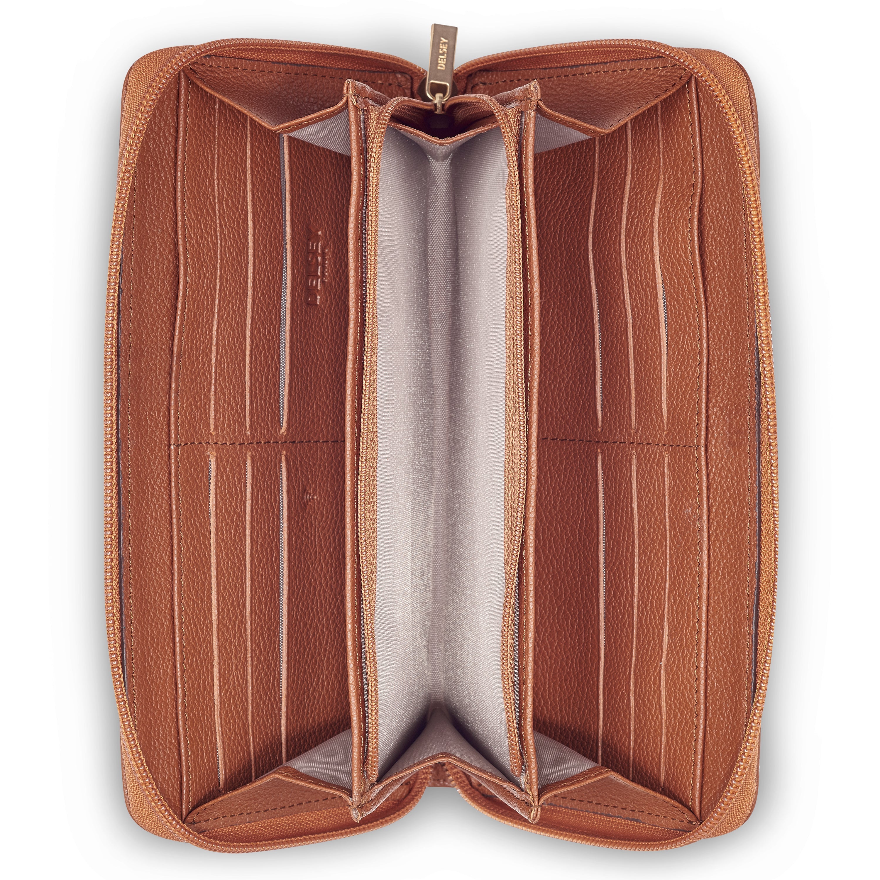 delsey-paris-le-cuir-lisse-francoeur-geldb-rse-orange image 2
